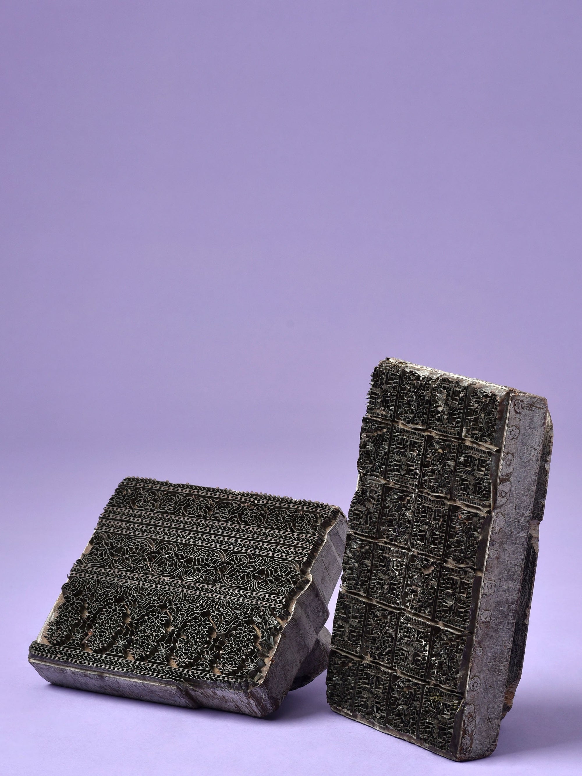 Engraved Wood & Brass Block