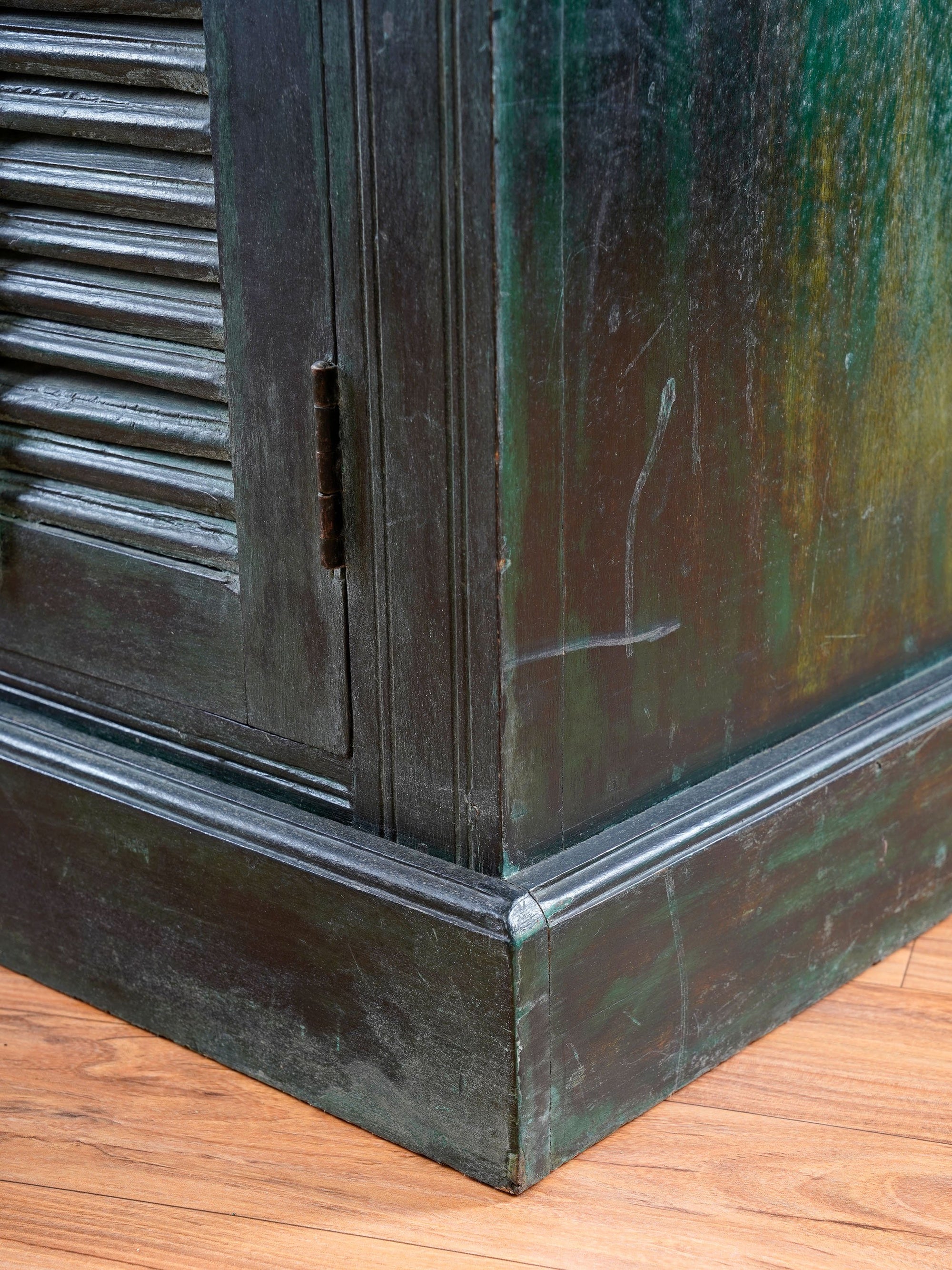Handcarved Beadboard Cabinet