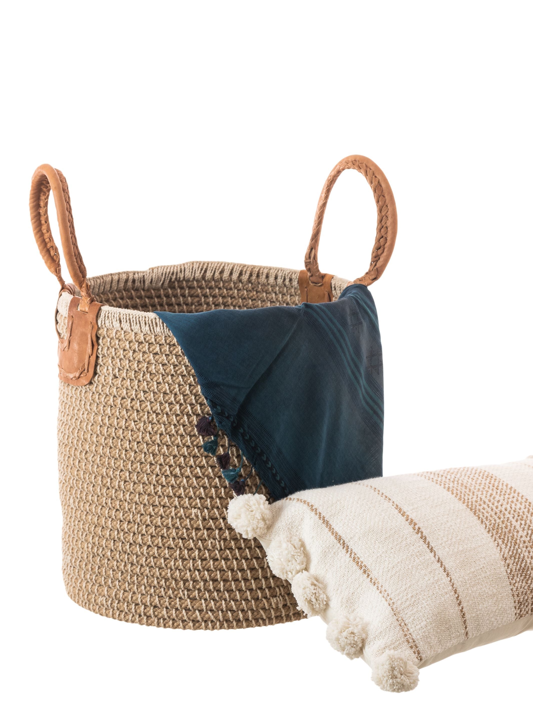 Handcrafted Jute Basket Medium