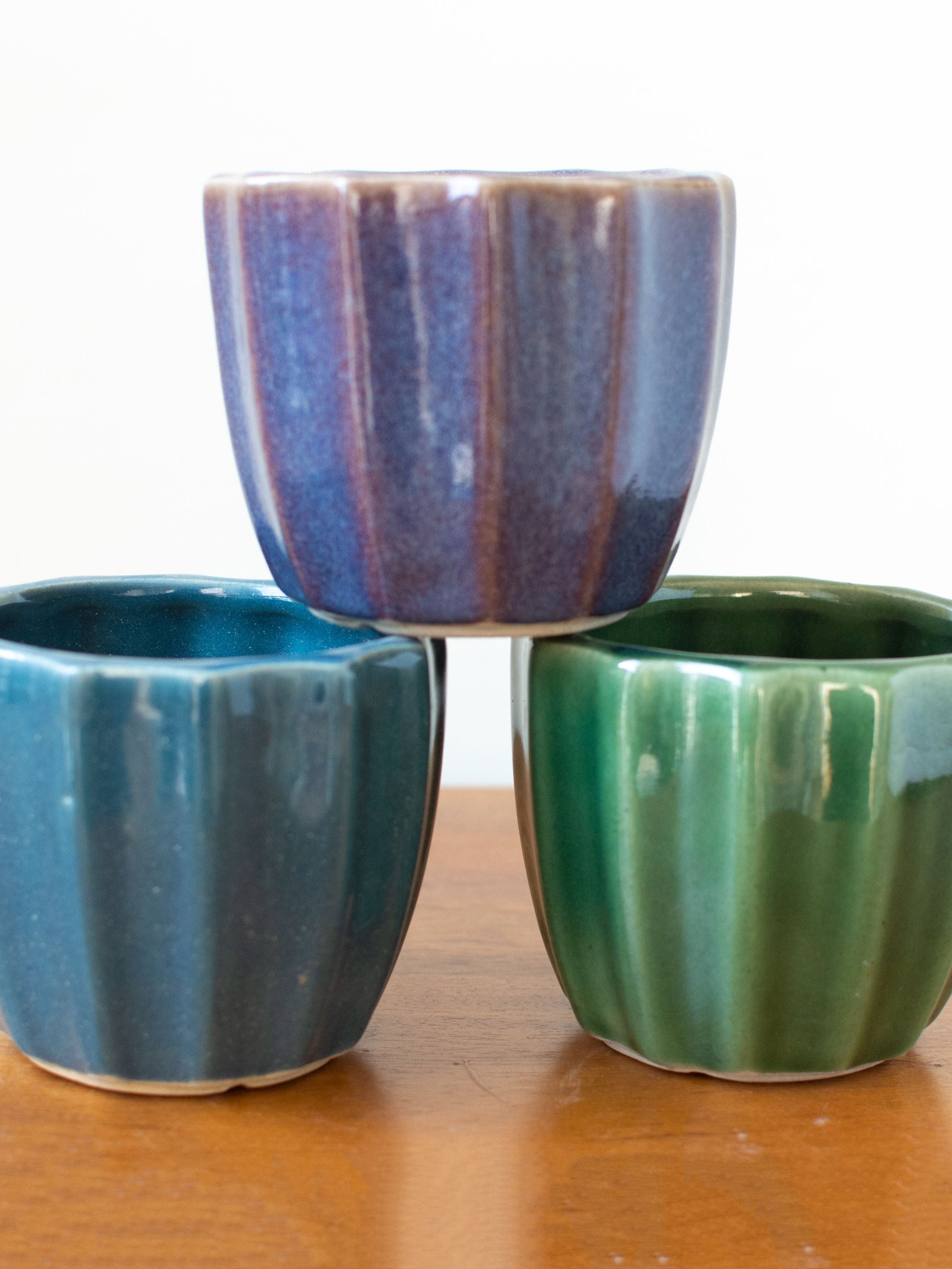 Handmade Ceramic Succulent Planter Set of 3