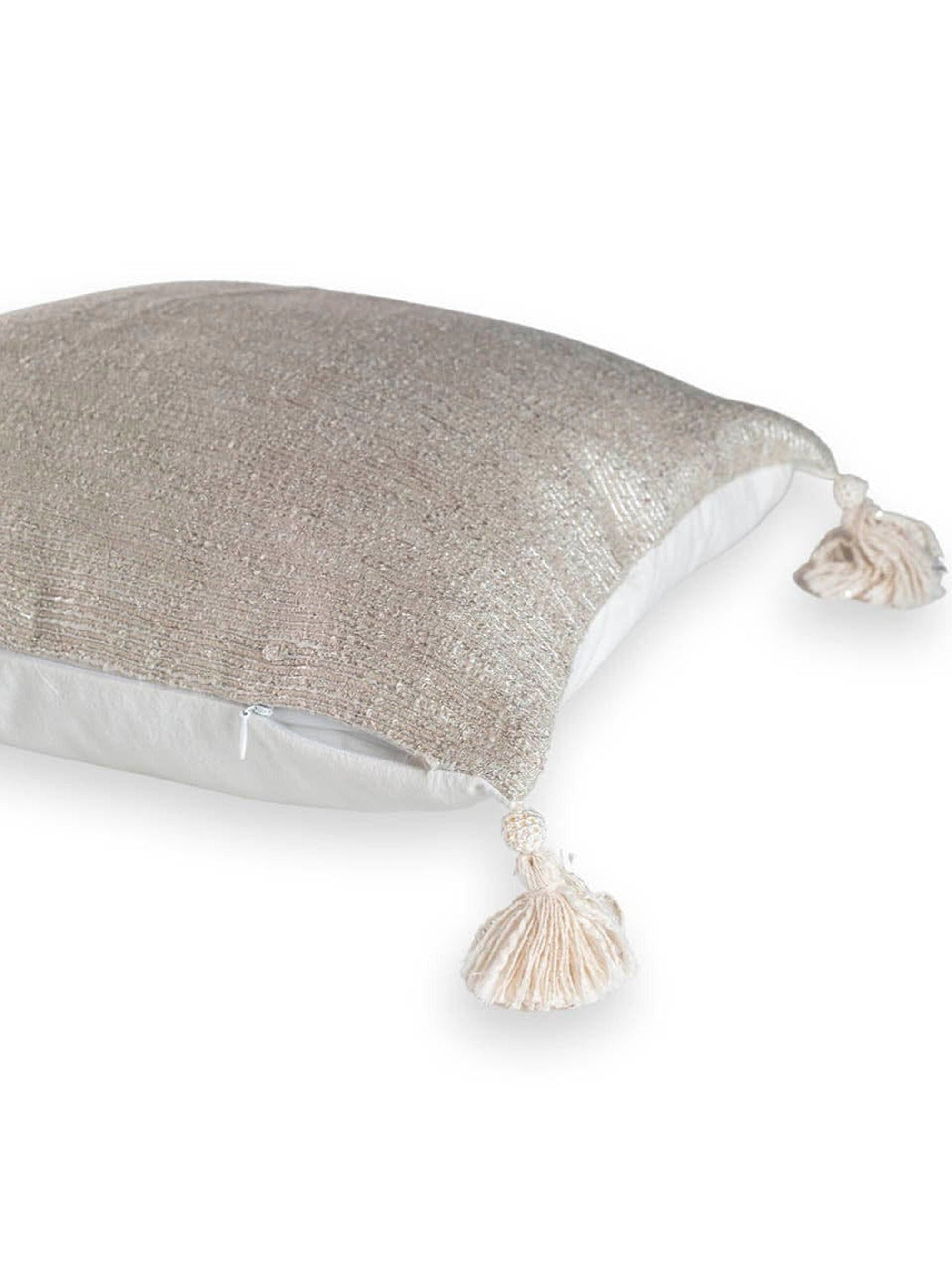 Cushion Cover - Handwoven Metallic Daisy