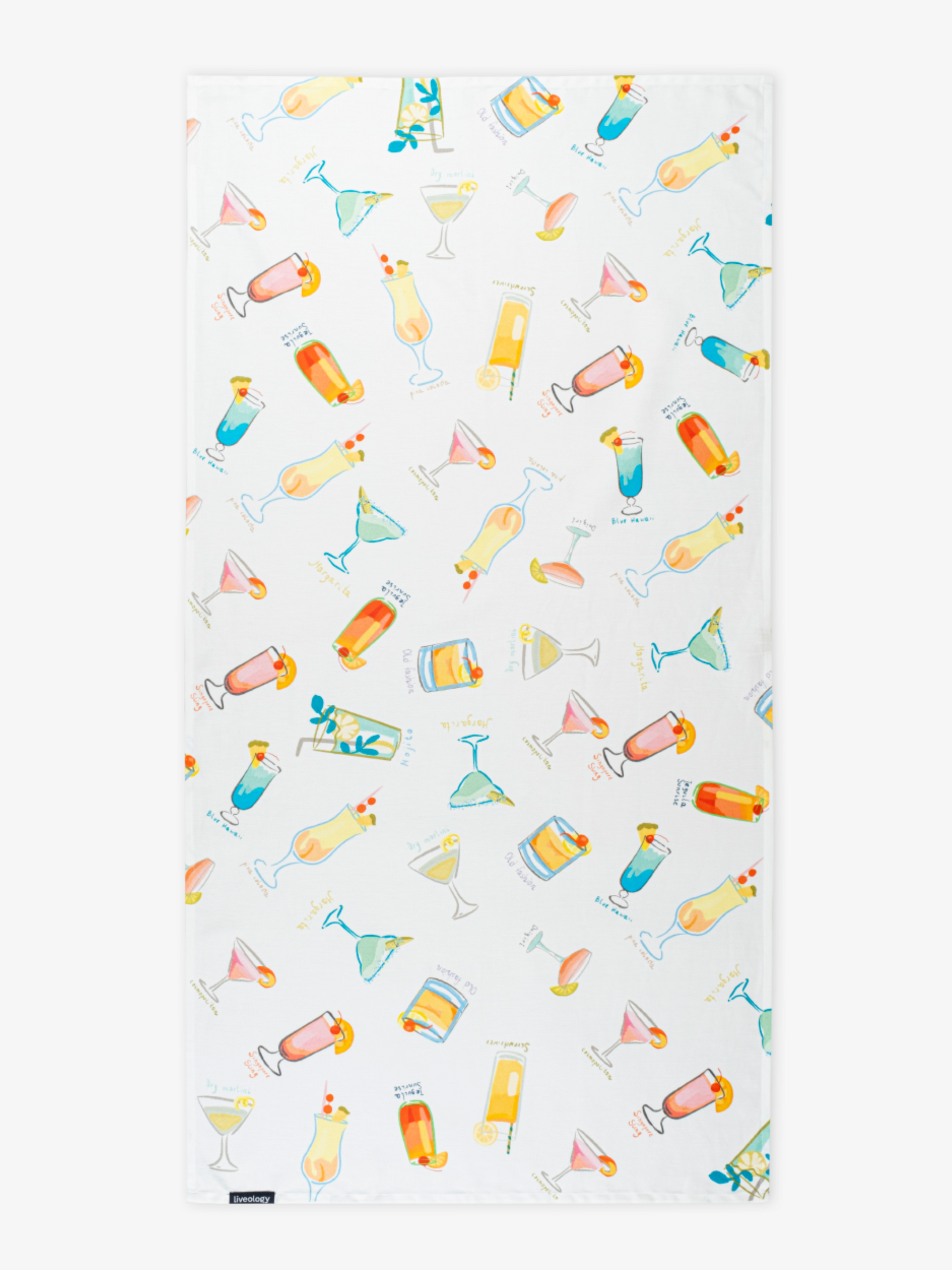 Happy Hour Printed Beach Towel