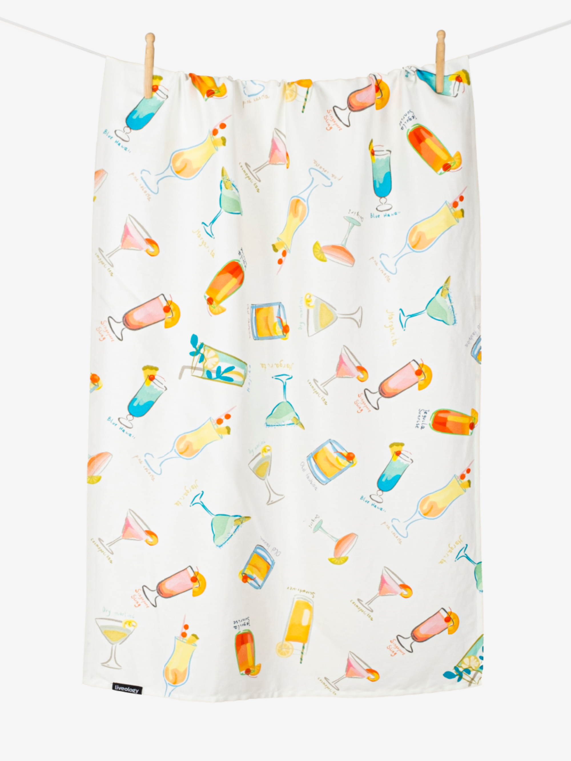 Happy Hour Printed Beach Towel
