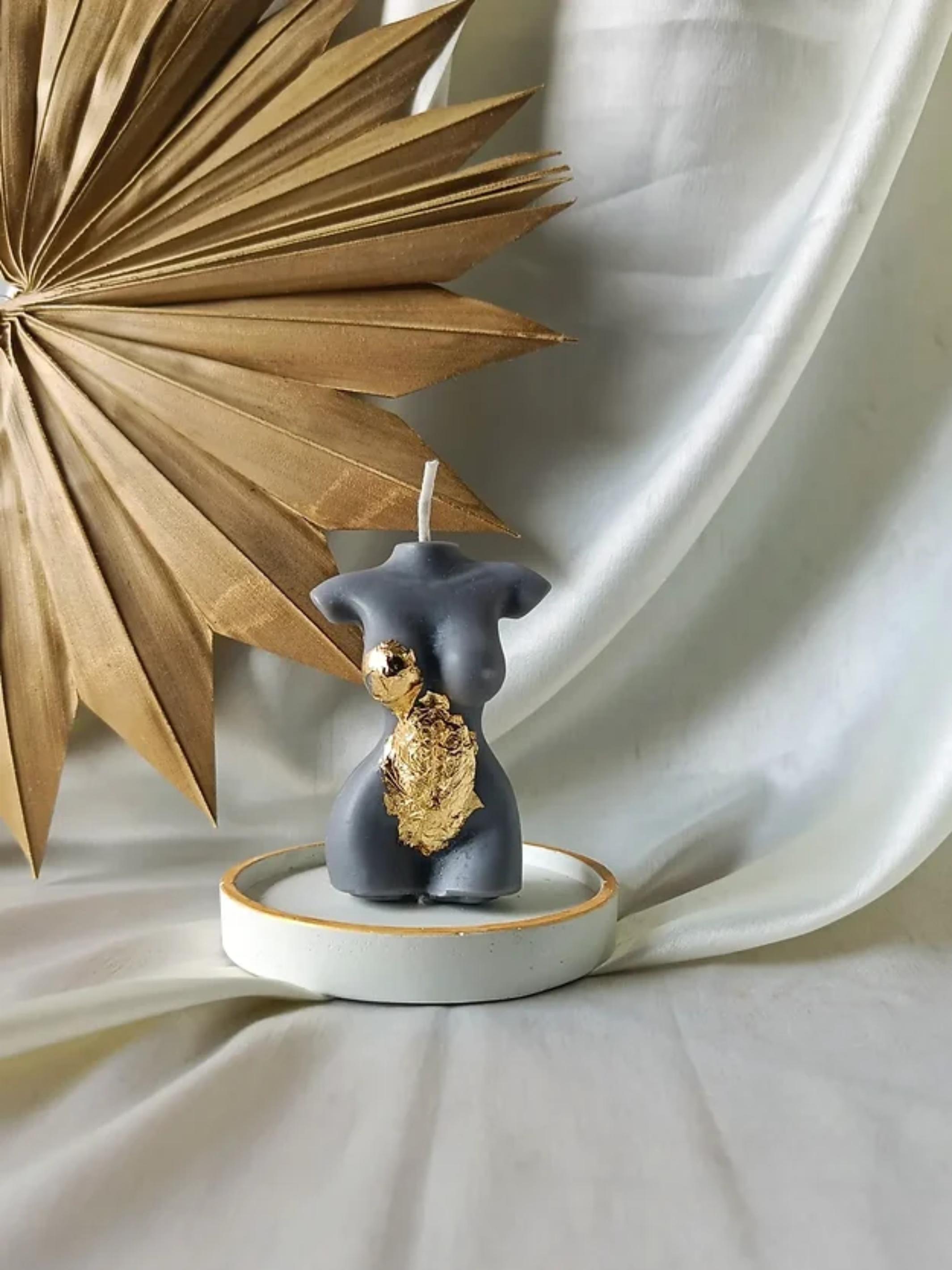 Homebody Candle - decorated in gold