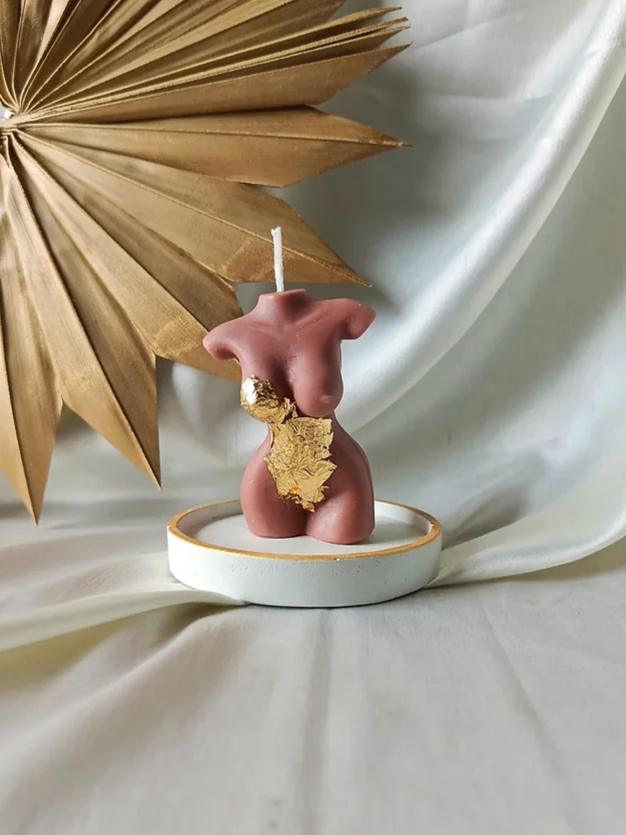 Homebody Candle - decorated in gold