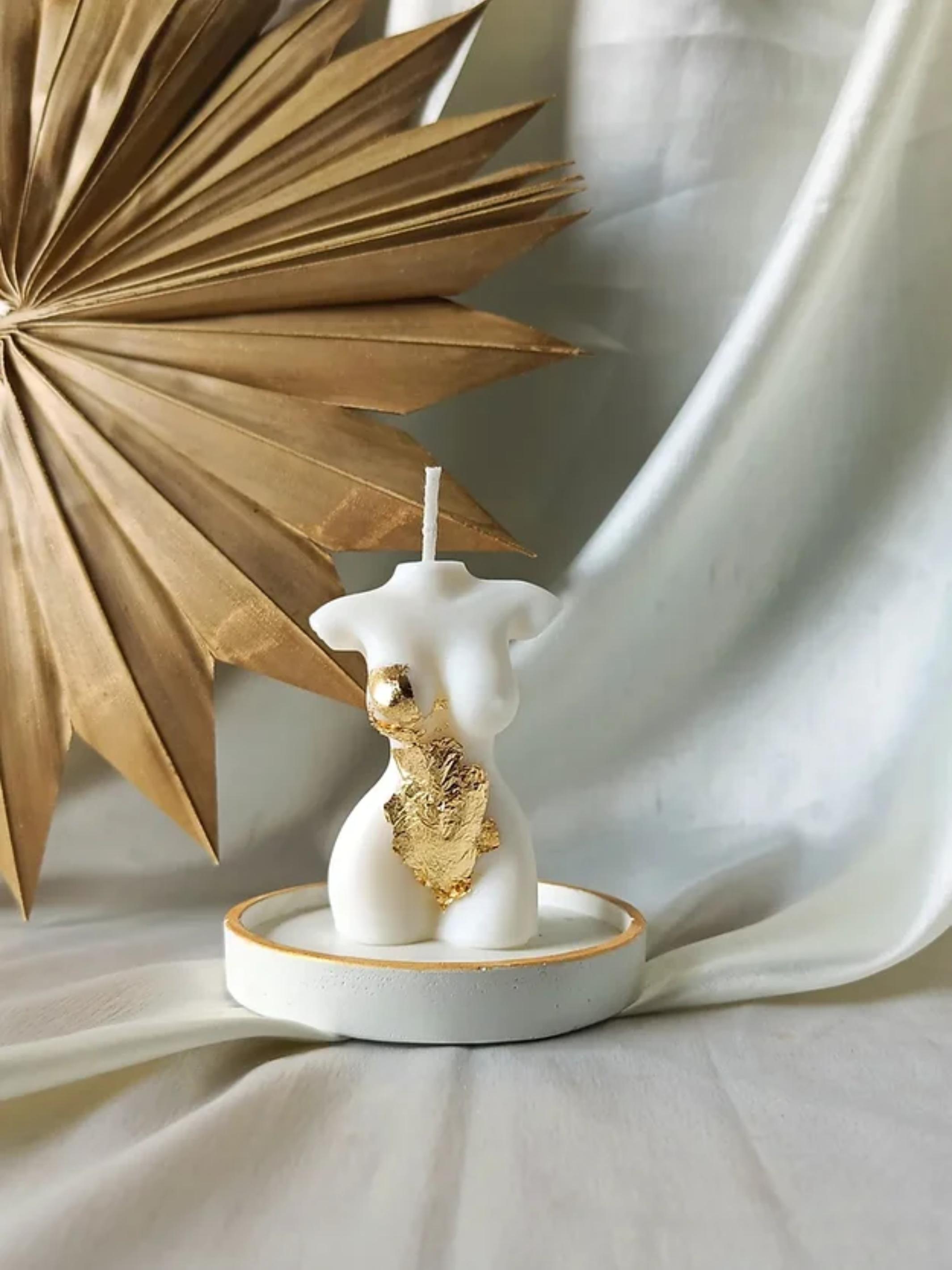 Homebody Candle - decorated in gold