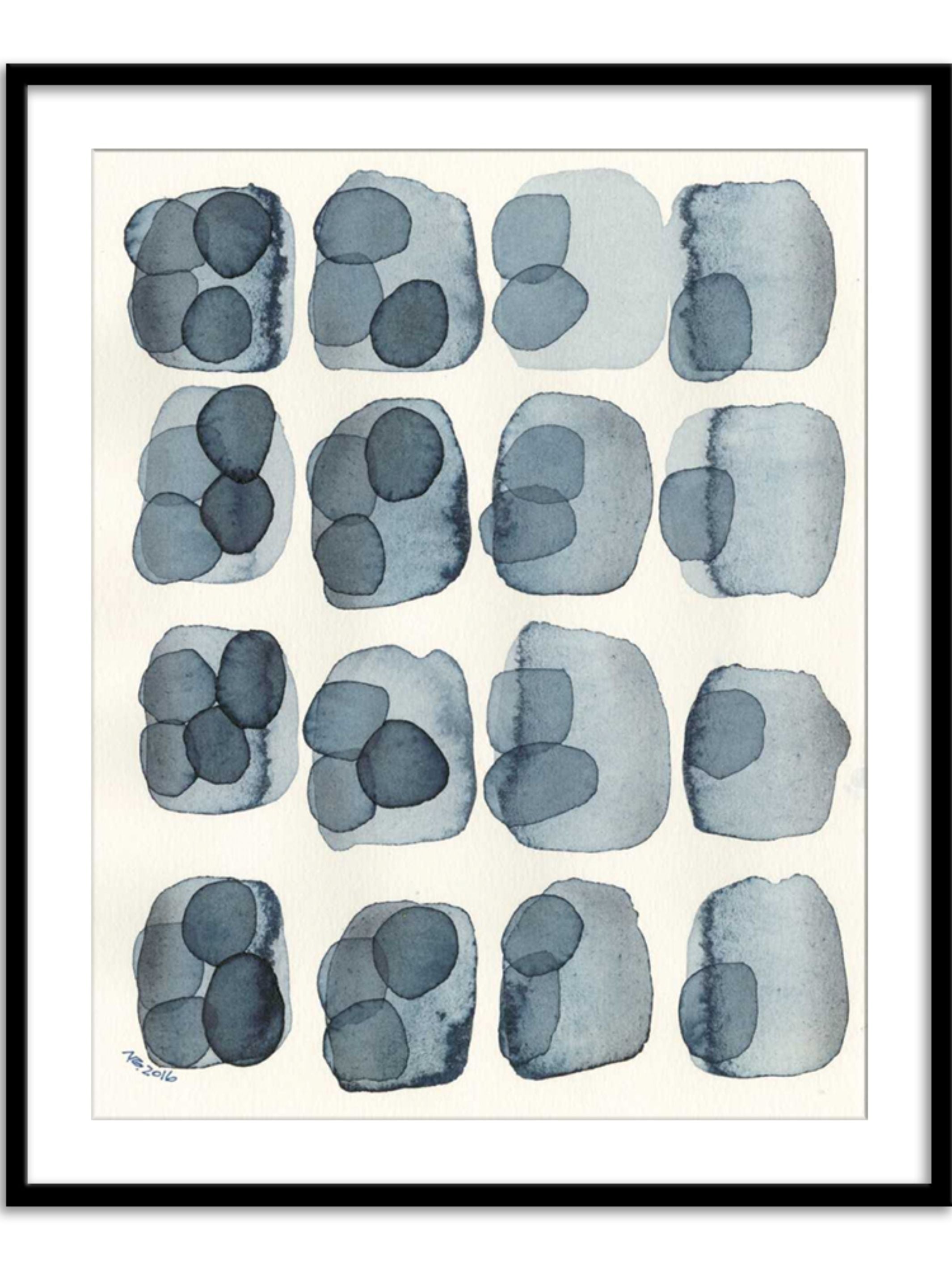 Wall Prints - Indigo Four