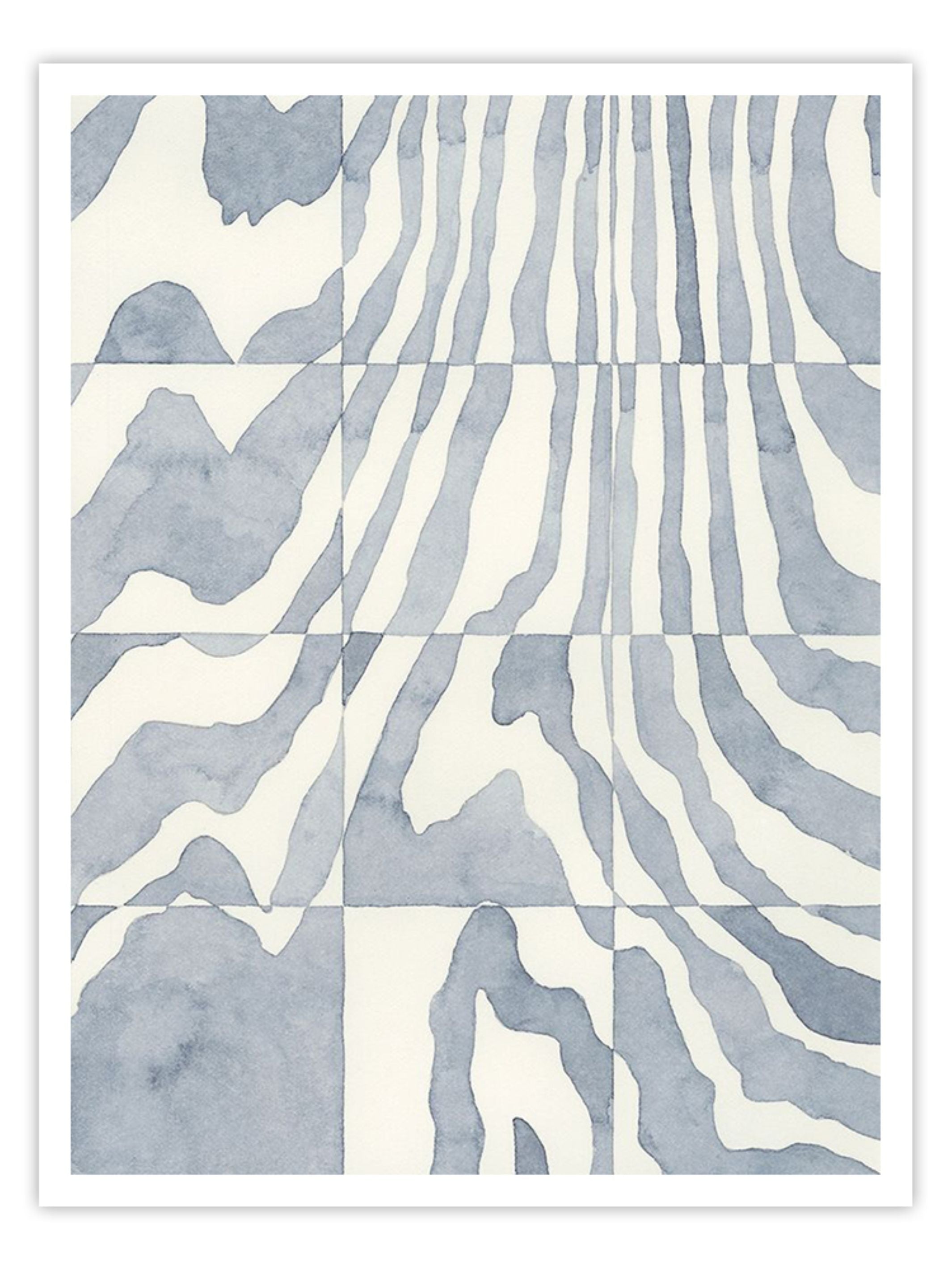 Wall Prints - Indigo Grain II