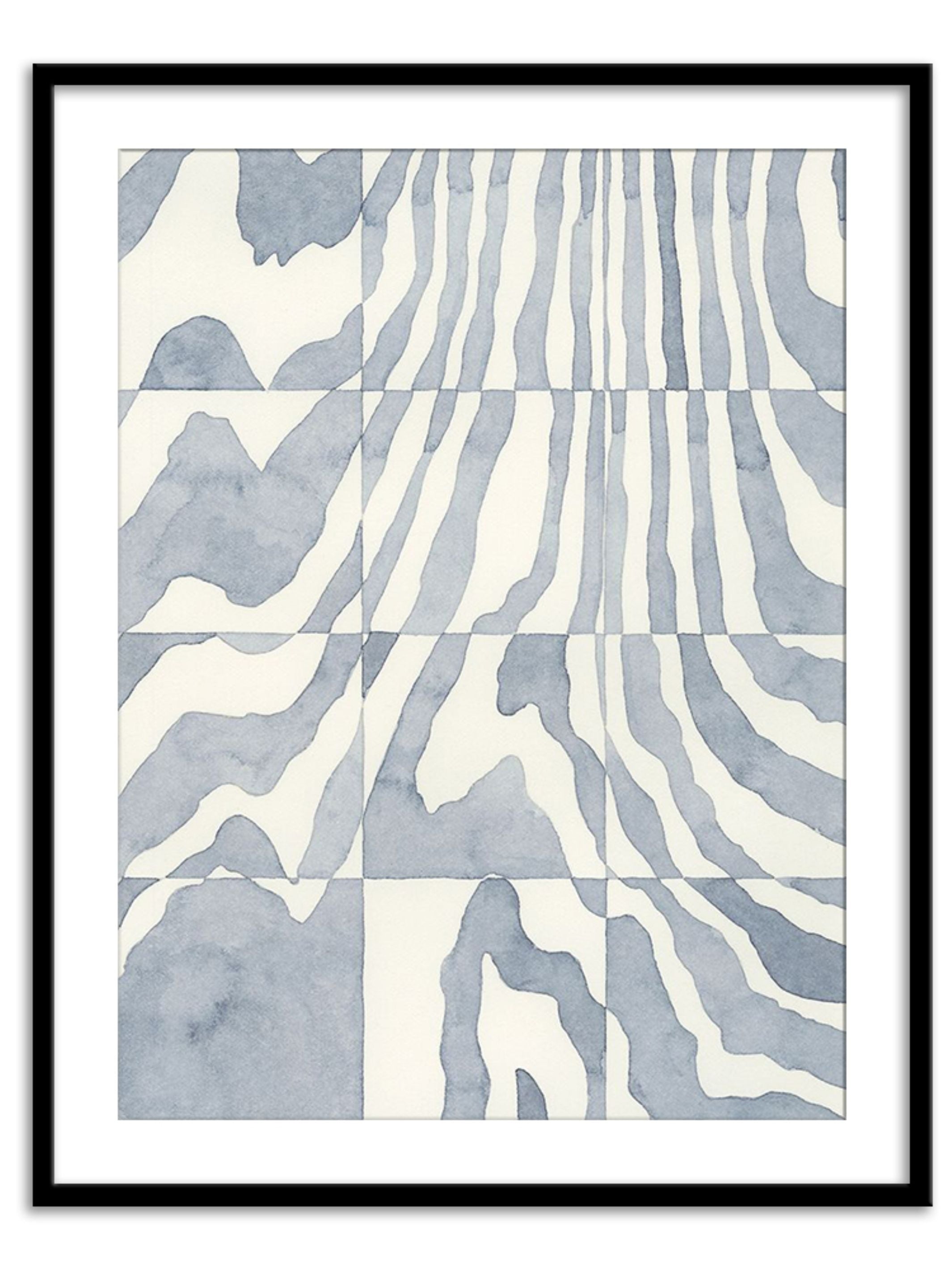 Wall Prints - Indigo Grain II