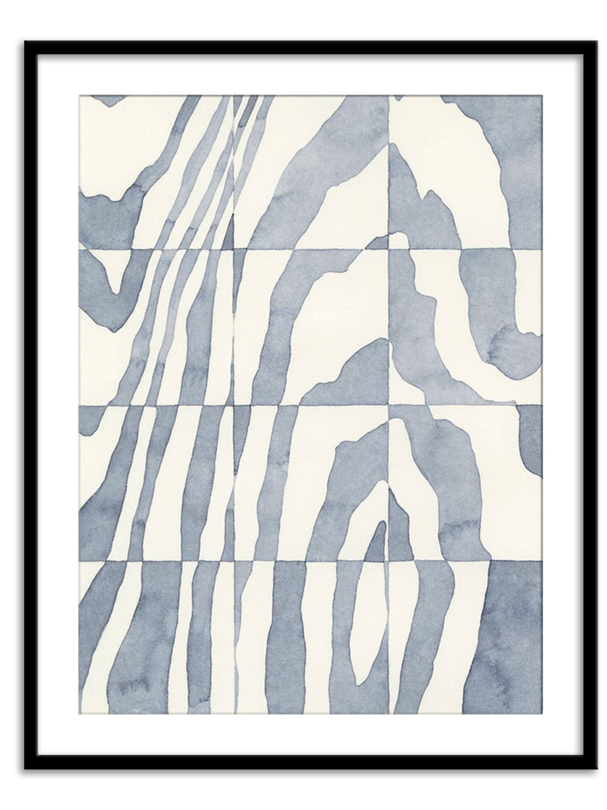 Wall Prints - Indigo Grain III
