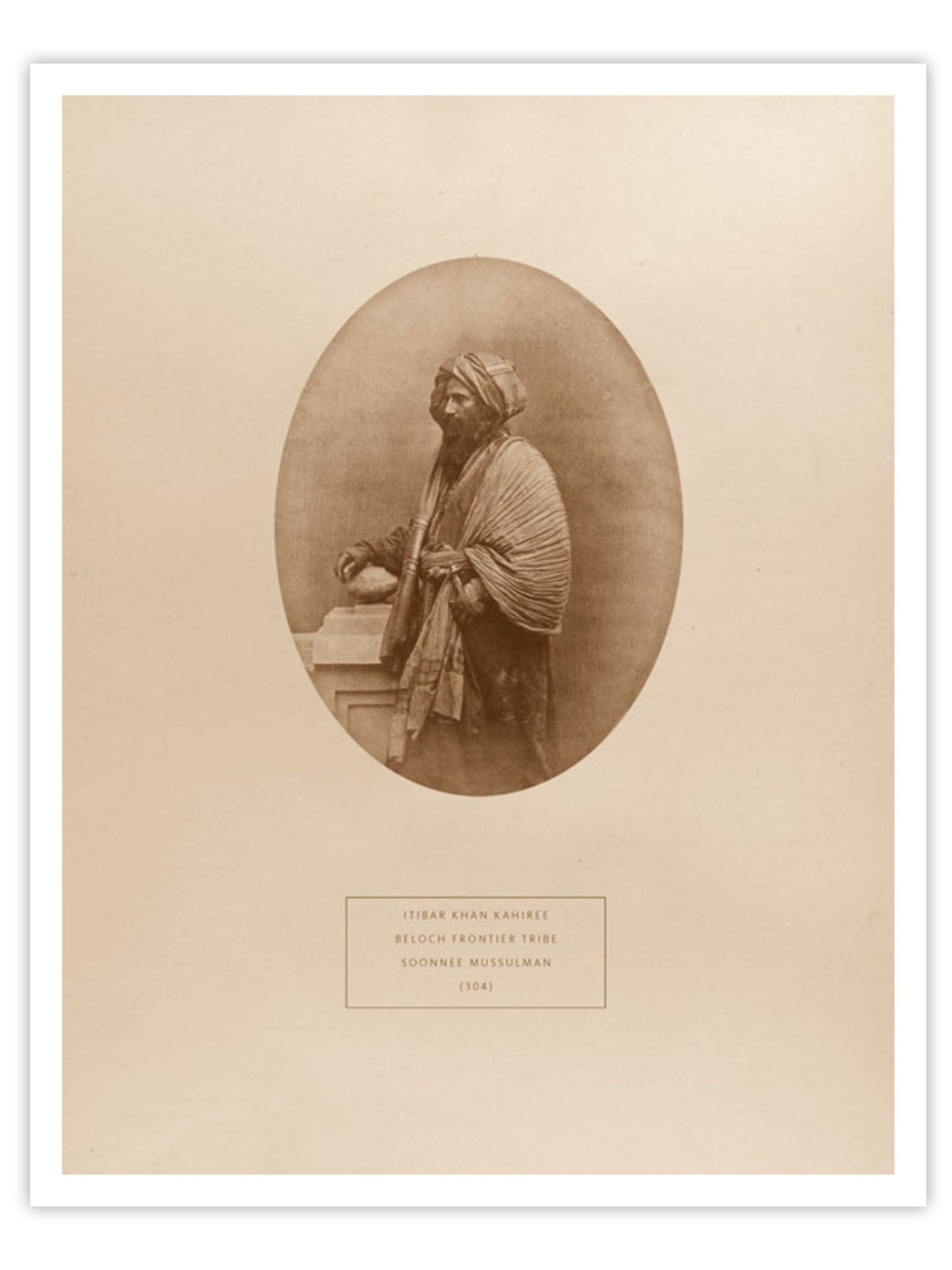 Wall Prints - Itibar Khan Kahiree - a Beloch Frontier Tribe Soonnee Mussulman