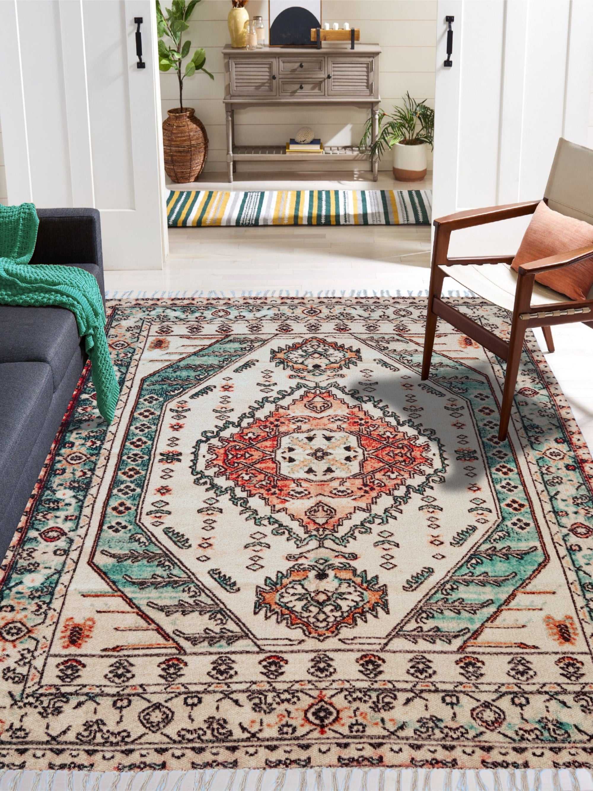 Printed Cotton Rug - Izi