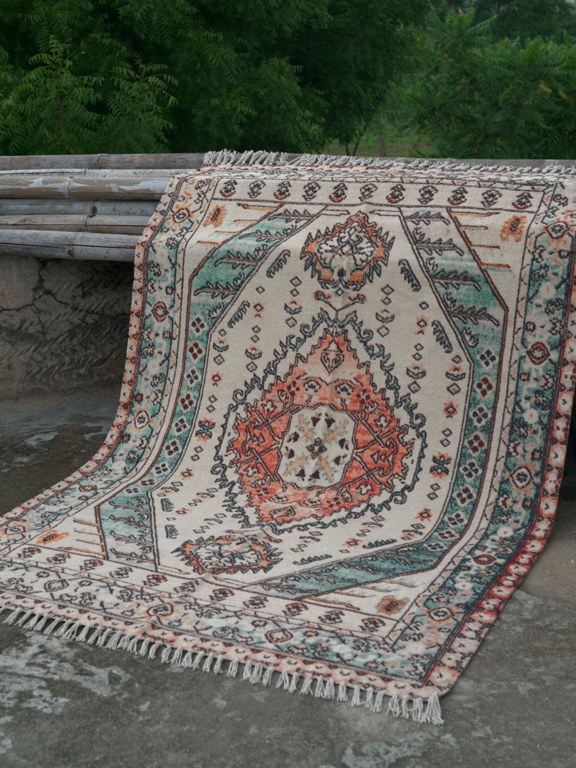 Printed Cotton Rug - Izi