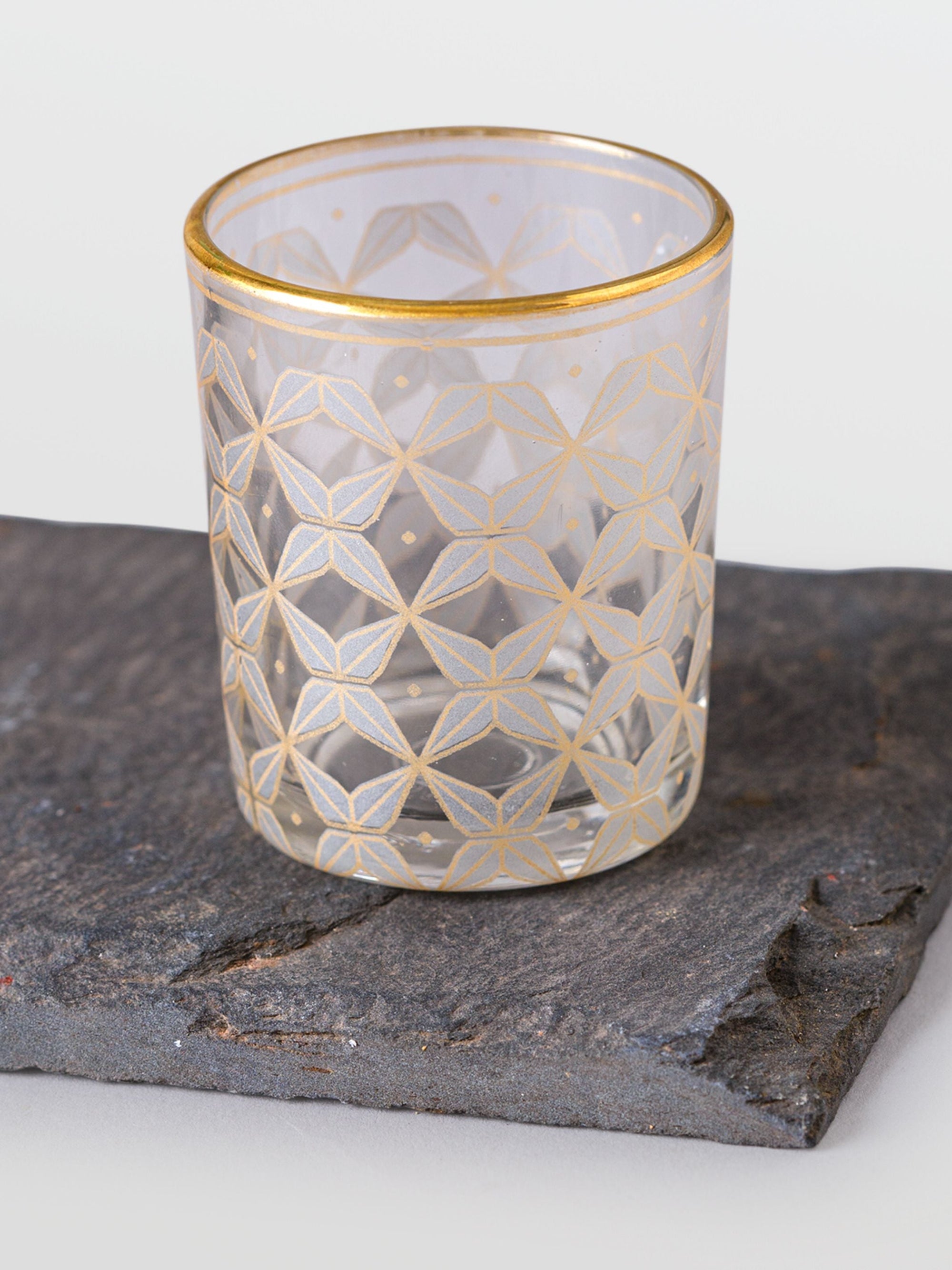 Kilkli Silver Glass Votive Set Of 6