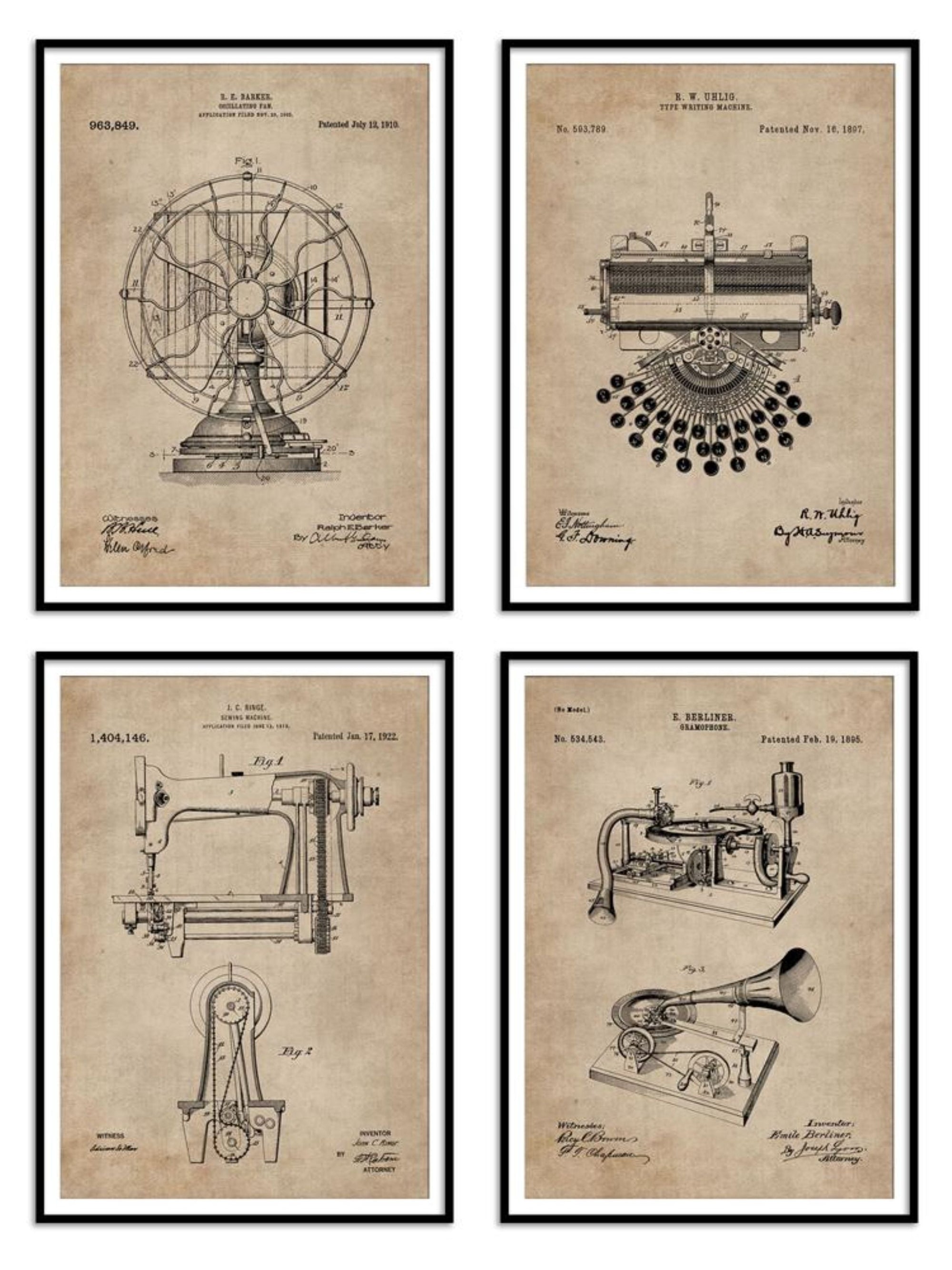 Wall Prints - Living Room Series - Everyday Objects Set of 4