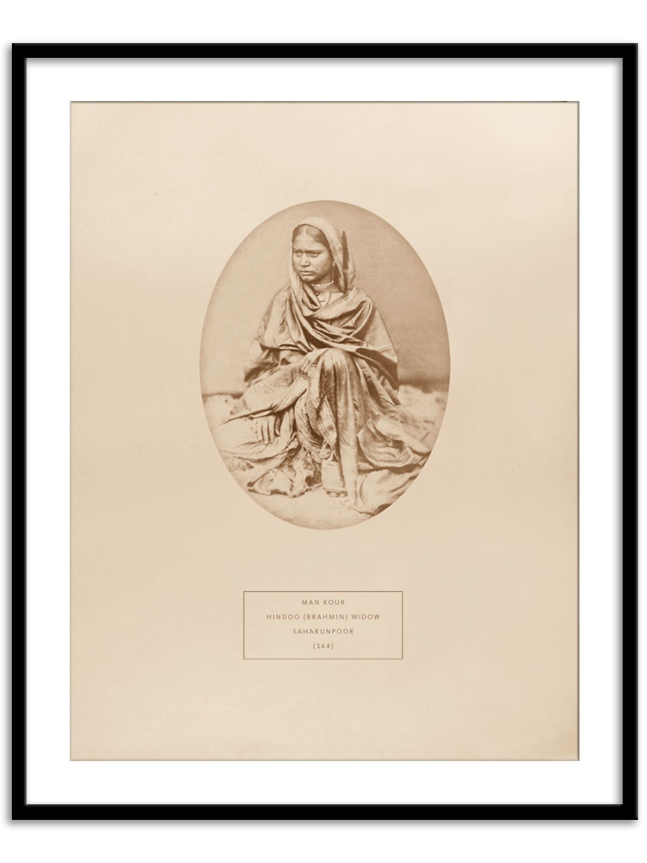 Wall Prints - Man Kour - a Hindoo Brahmin widow from Saharunpoor