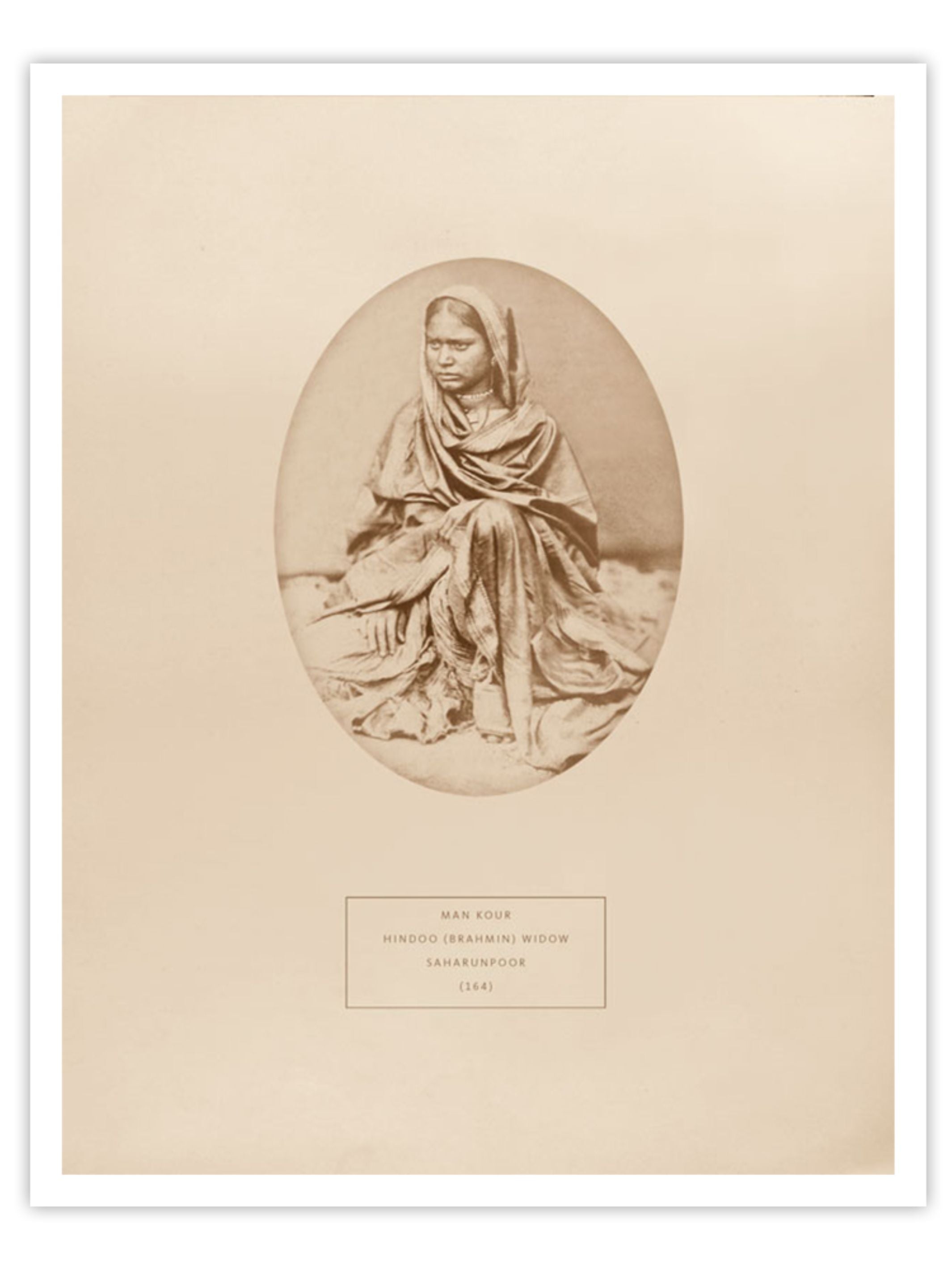 Wall Prints - Man Kour - a Hindoo Brahmin widow from Saharunpoor