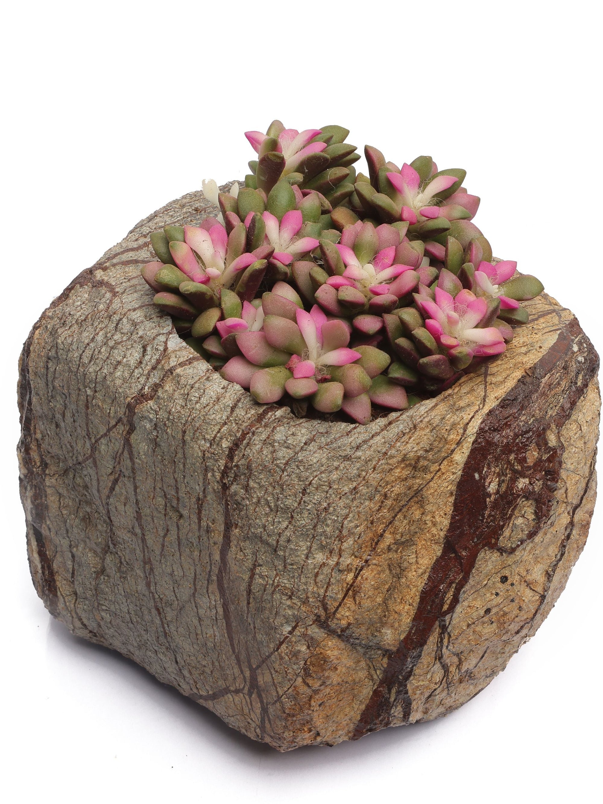 Marble Planter - Brown Small