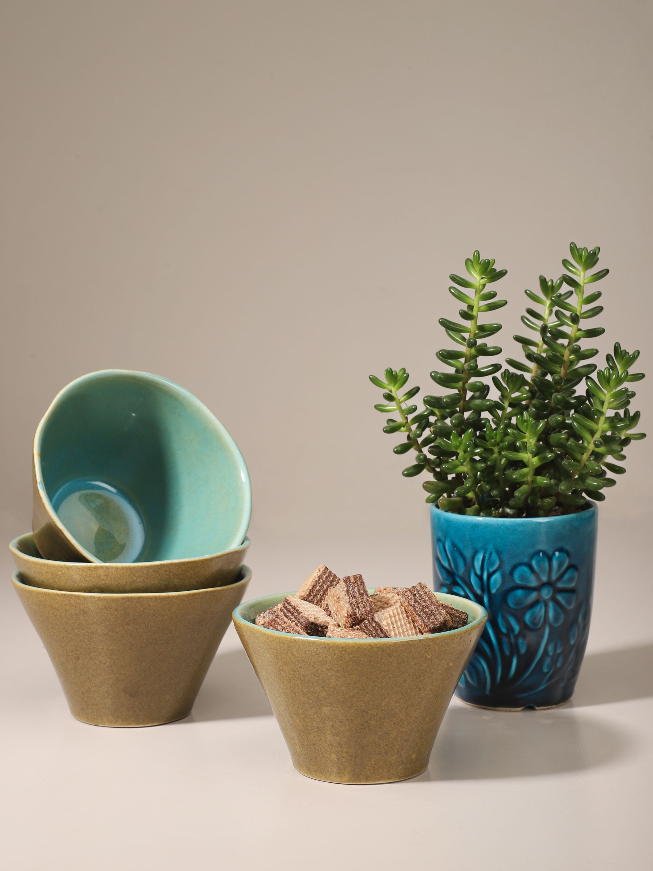 Matte Aqua Sage Bowl