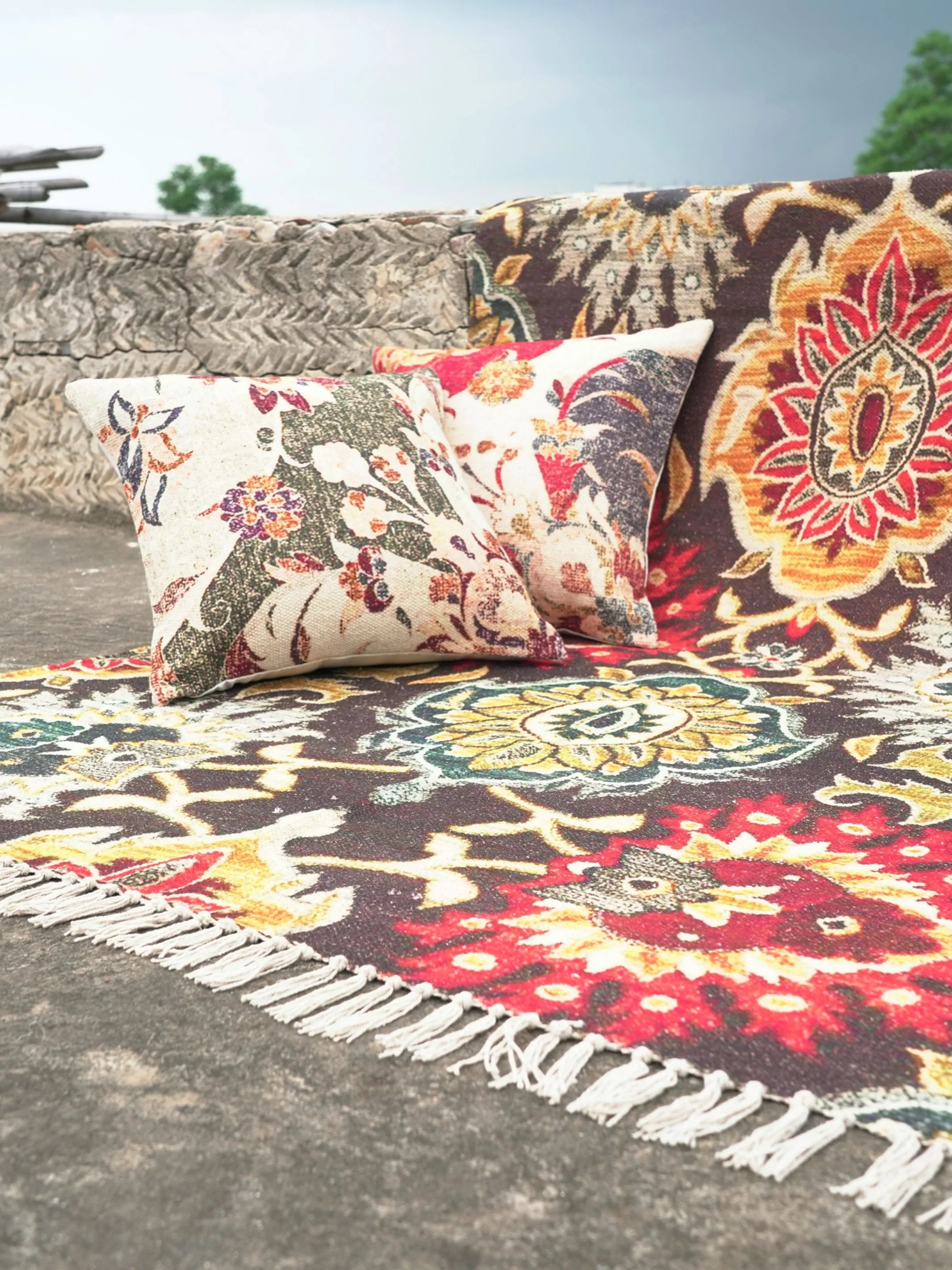 Maua Printed Cotton Rug