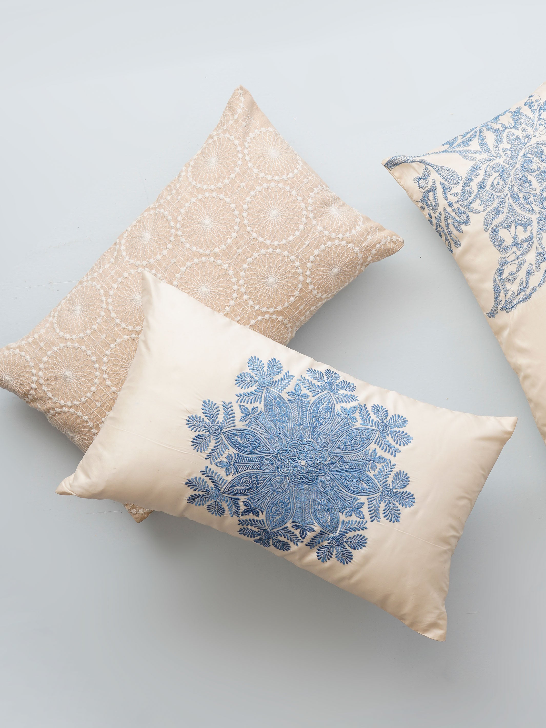 Cushion Cover - Medallian Embroidered