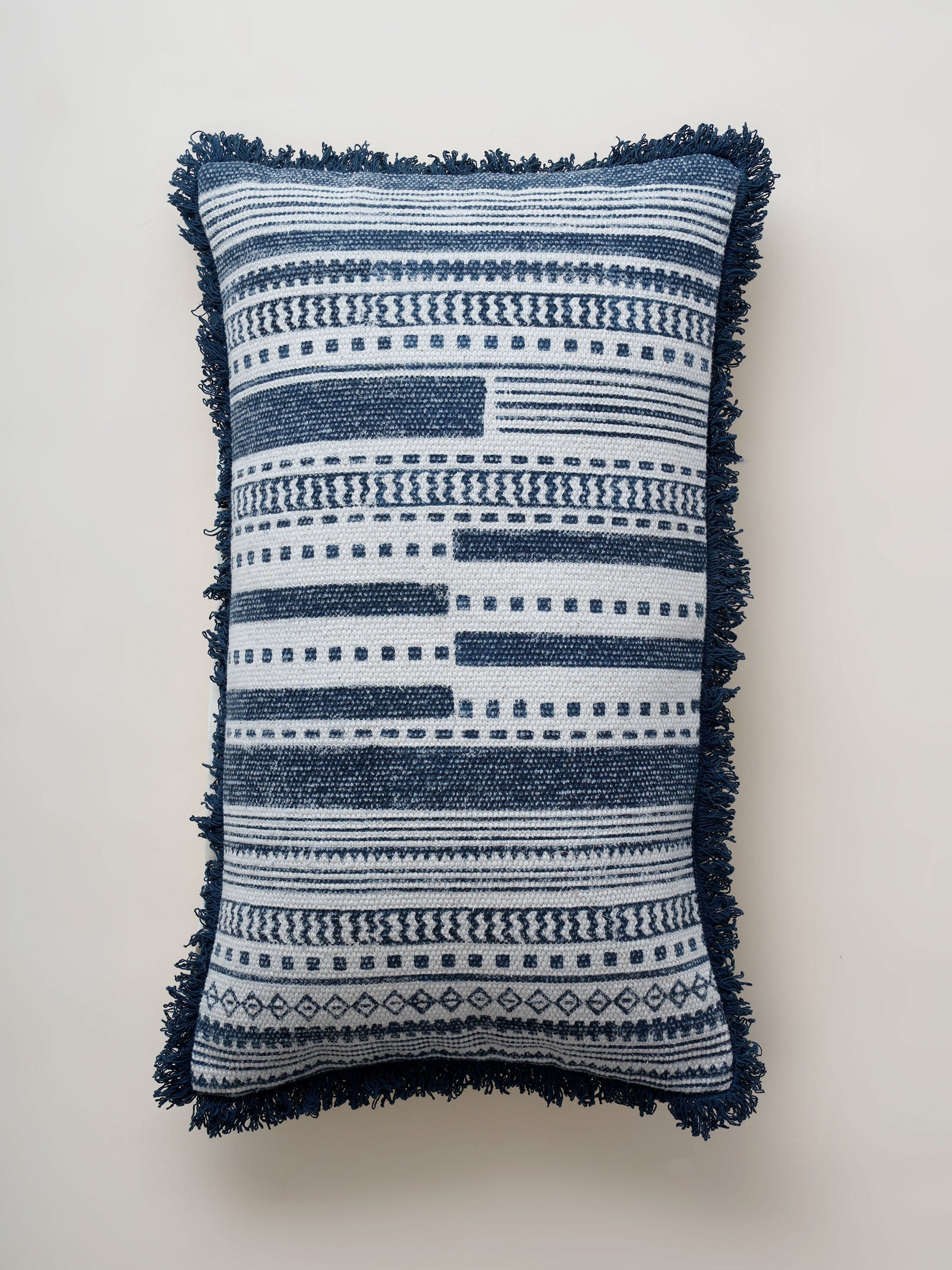 Cushion Cover - Medallion Indigo Block Printed