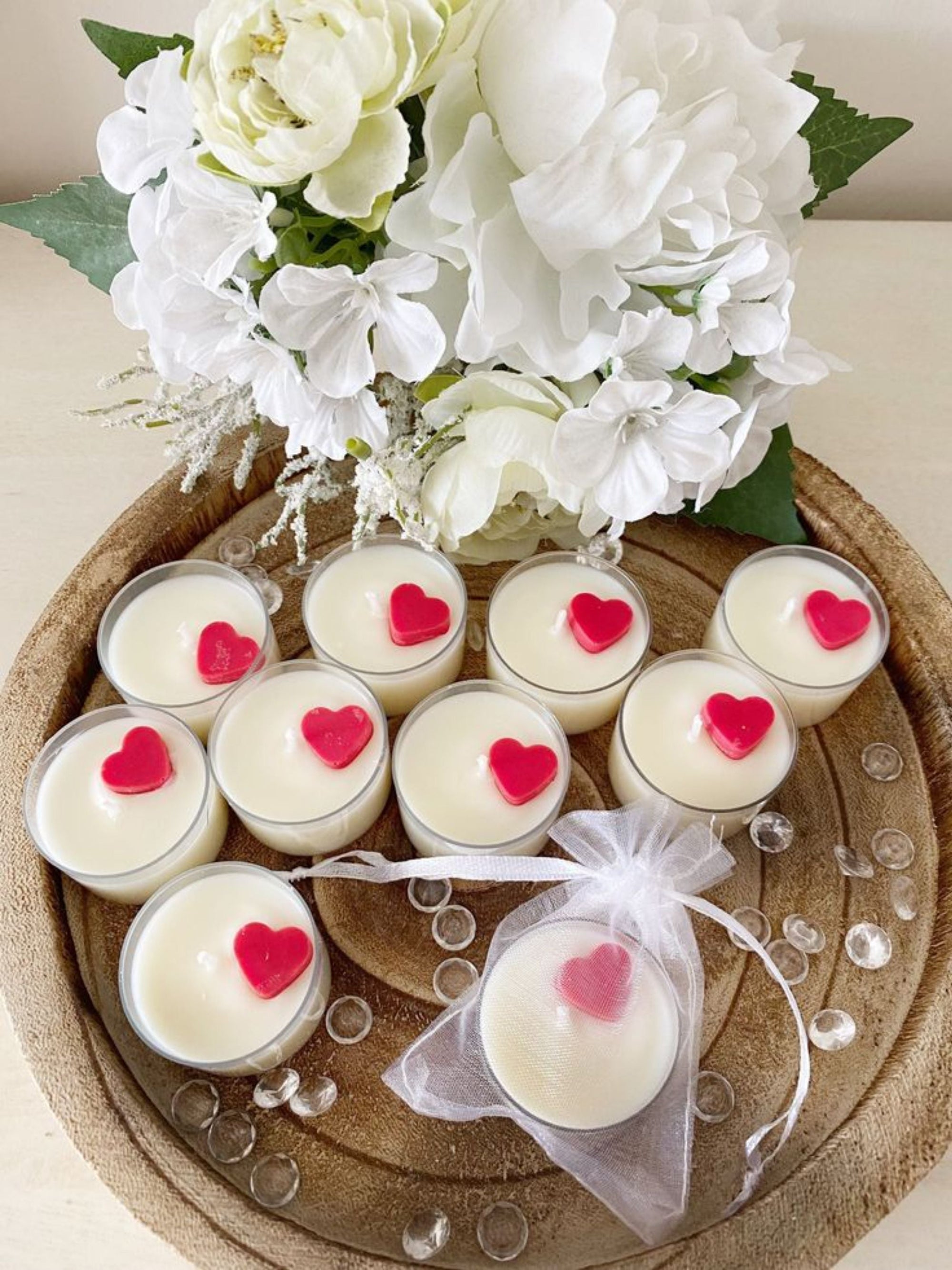 Mini Heart Tealight Candles