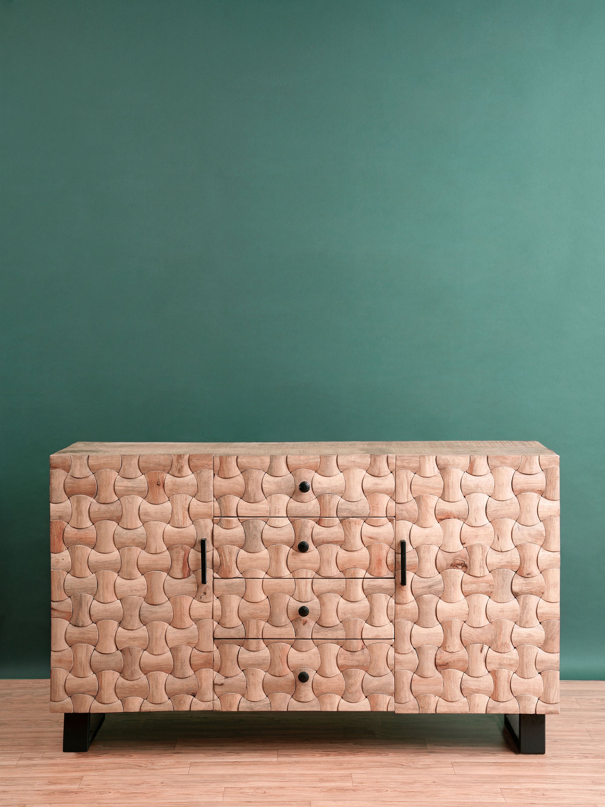 Mod Weave Textured Side Board