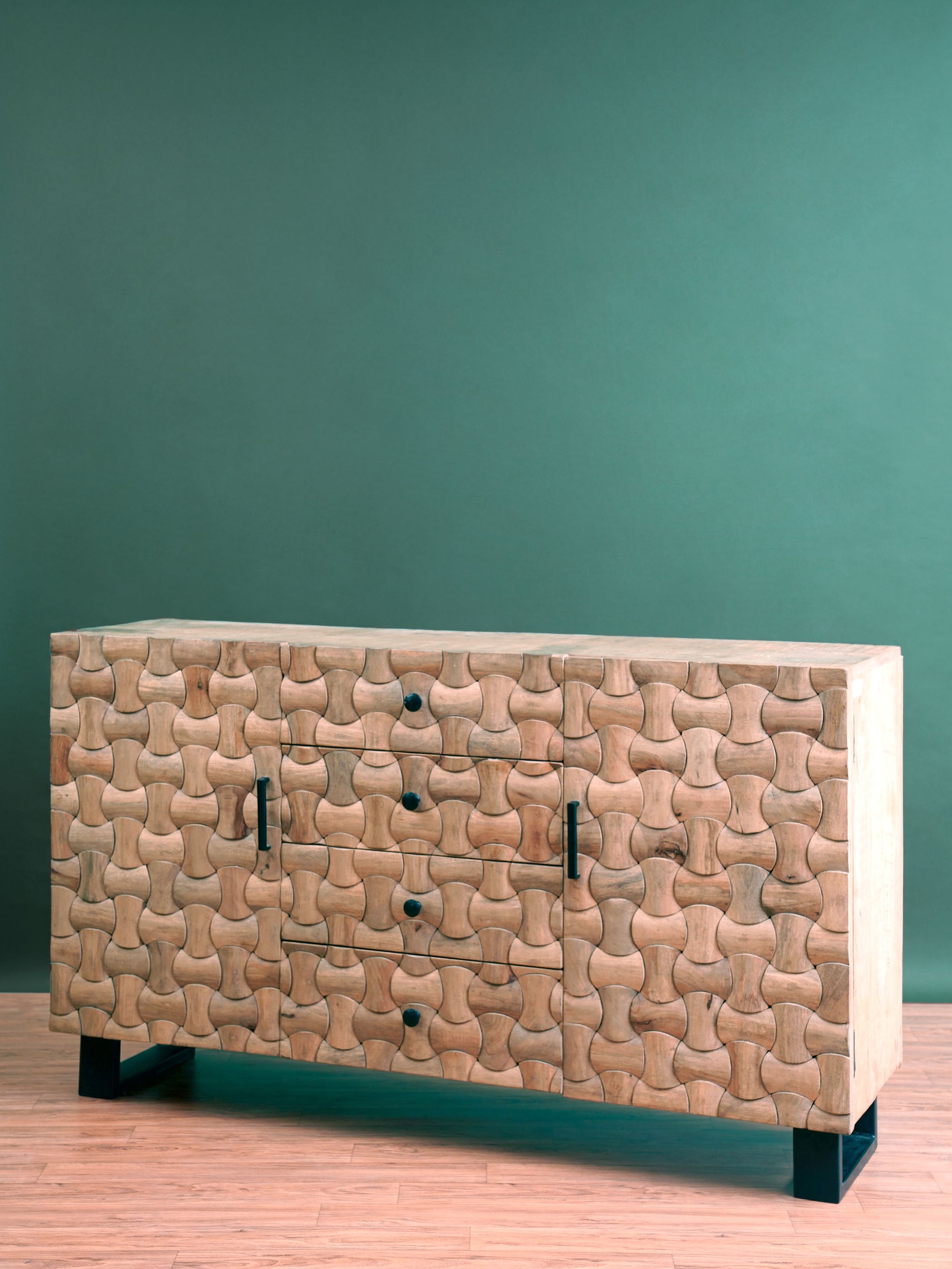 Mod Weave Textured Side Board
