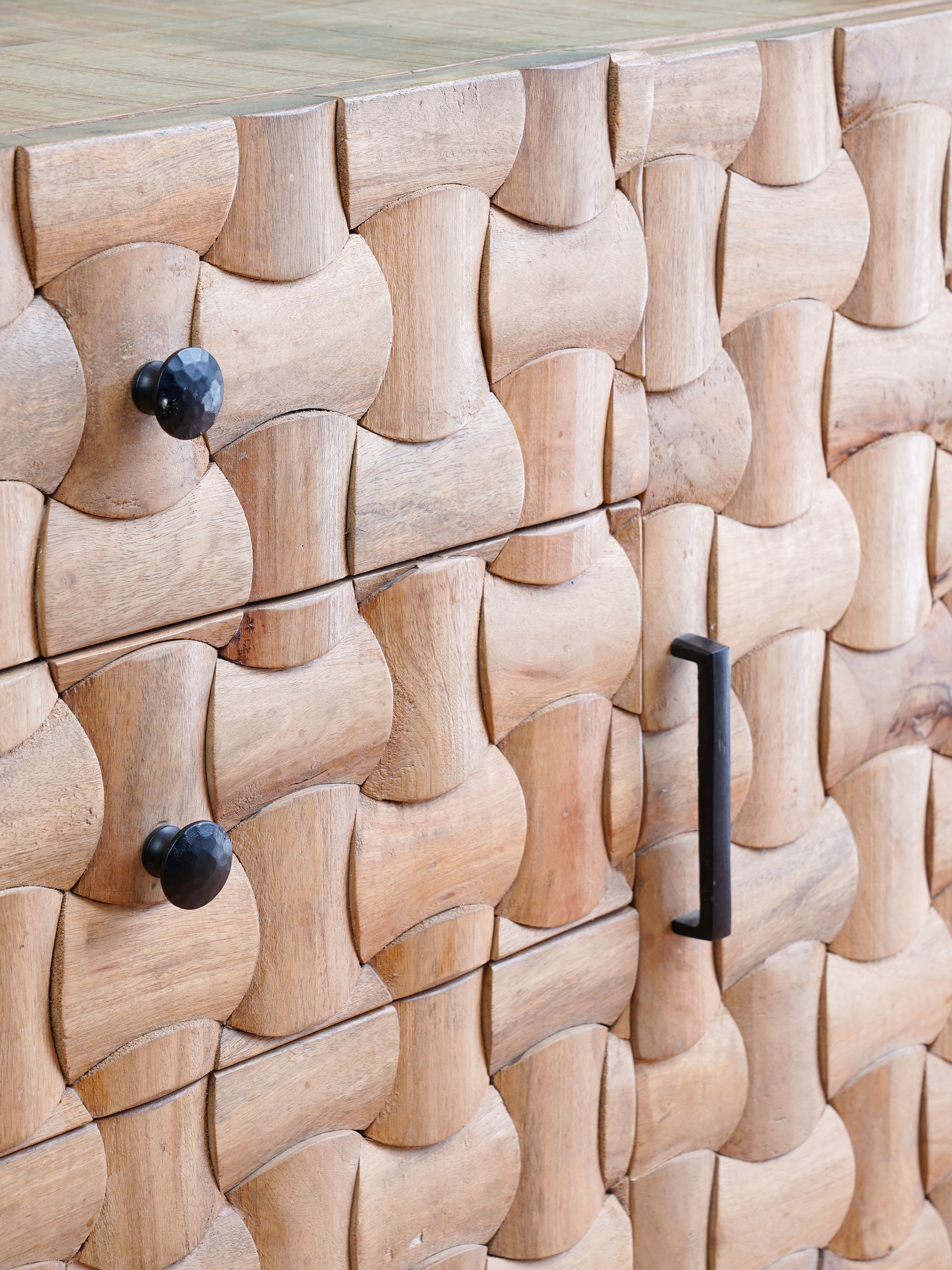 Mod Weave Textured Side Board