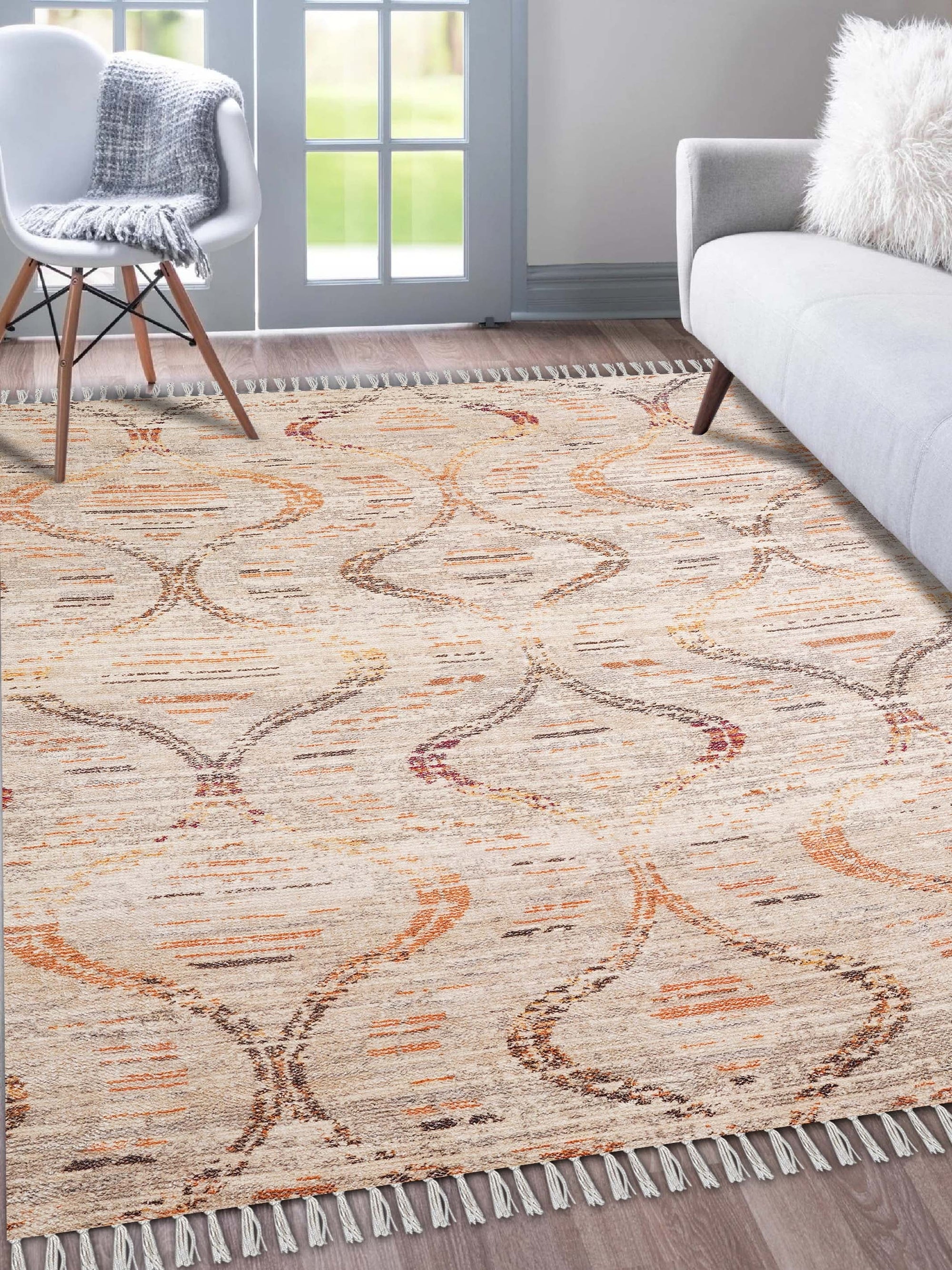 Moire Printed Rug