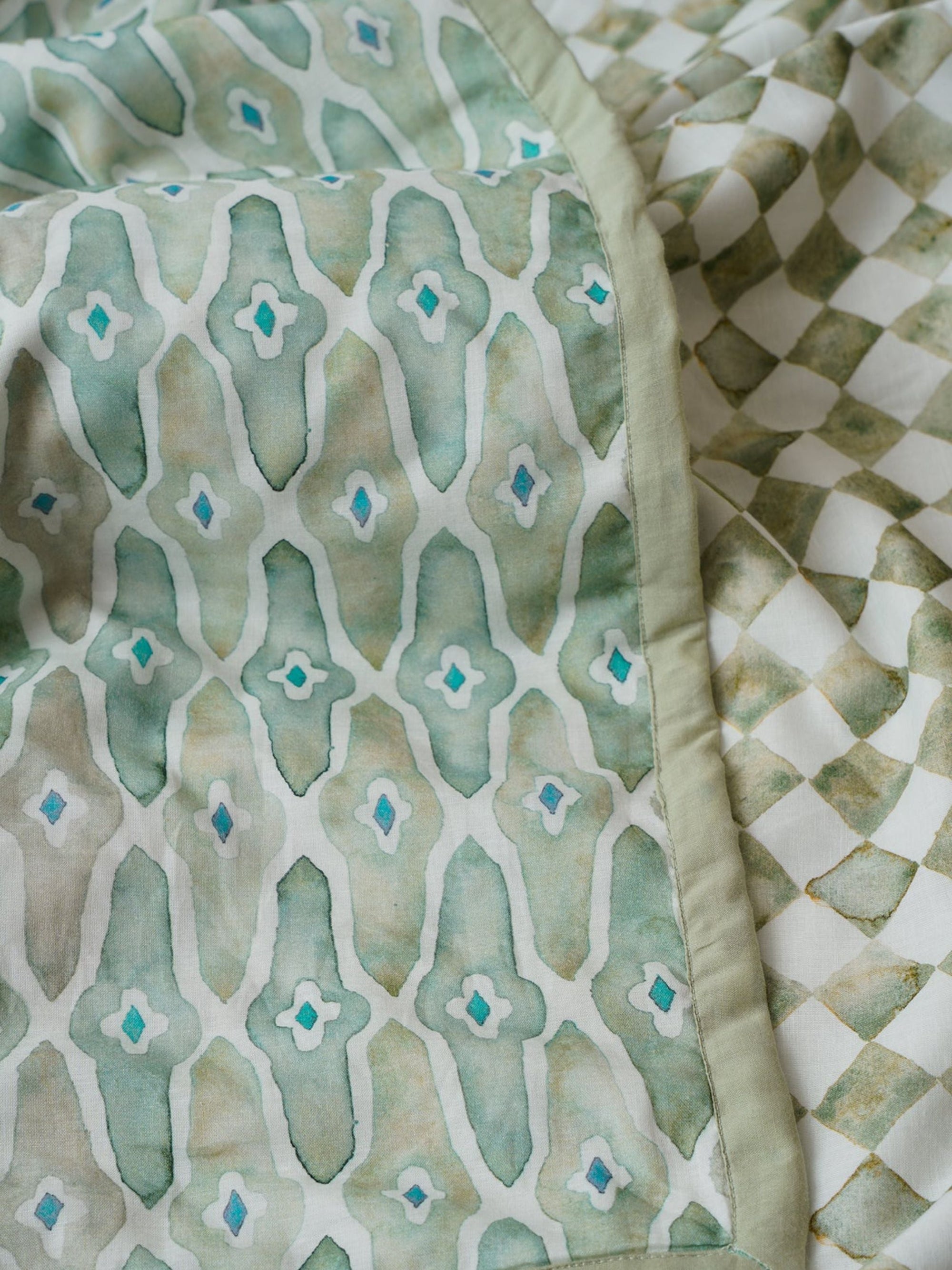 Dohar - Checker Mosaic Green