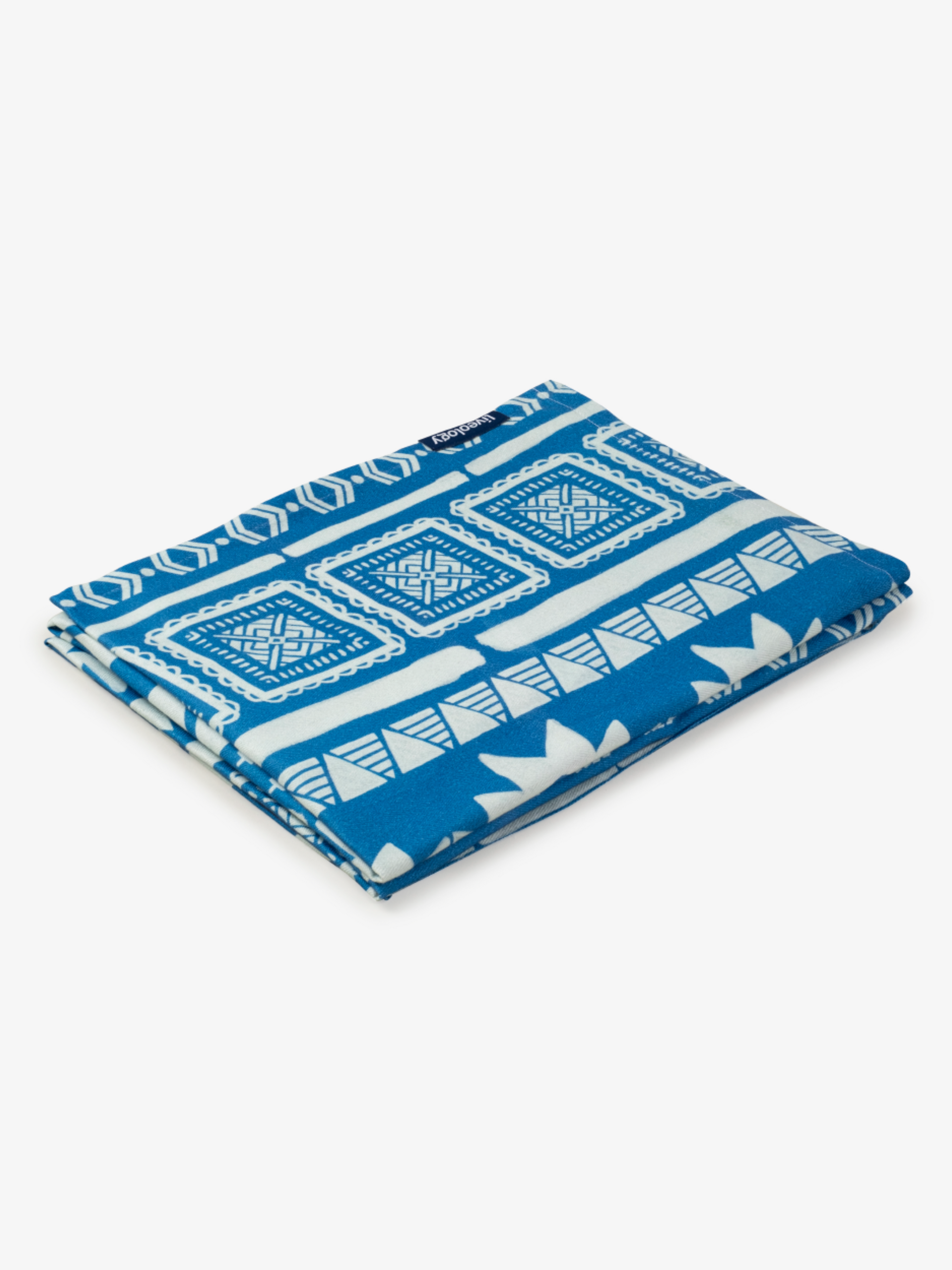 Nomad Azure Blue Printed Beach Towel