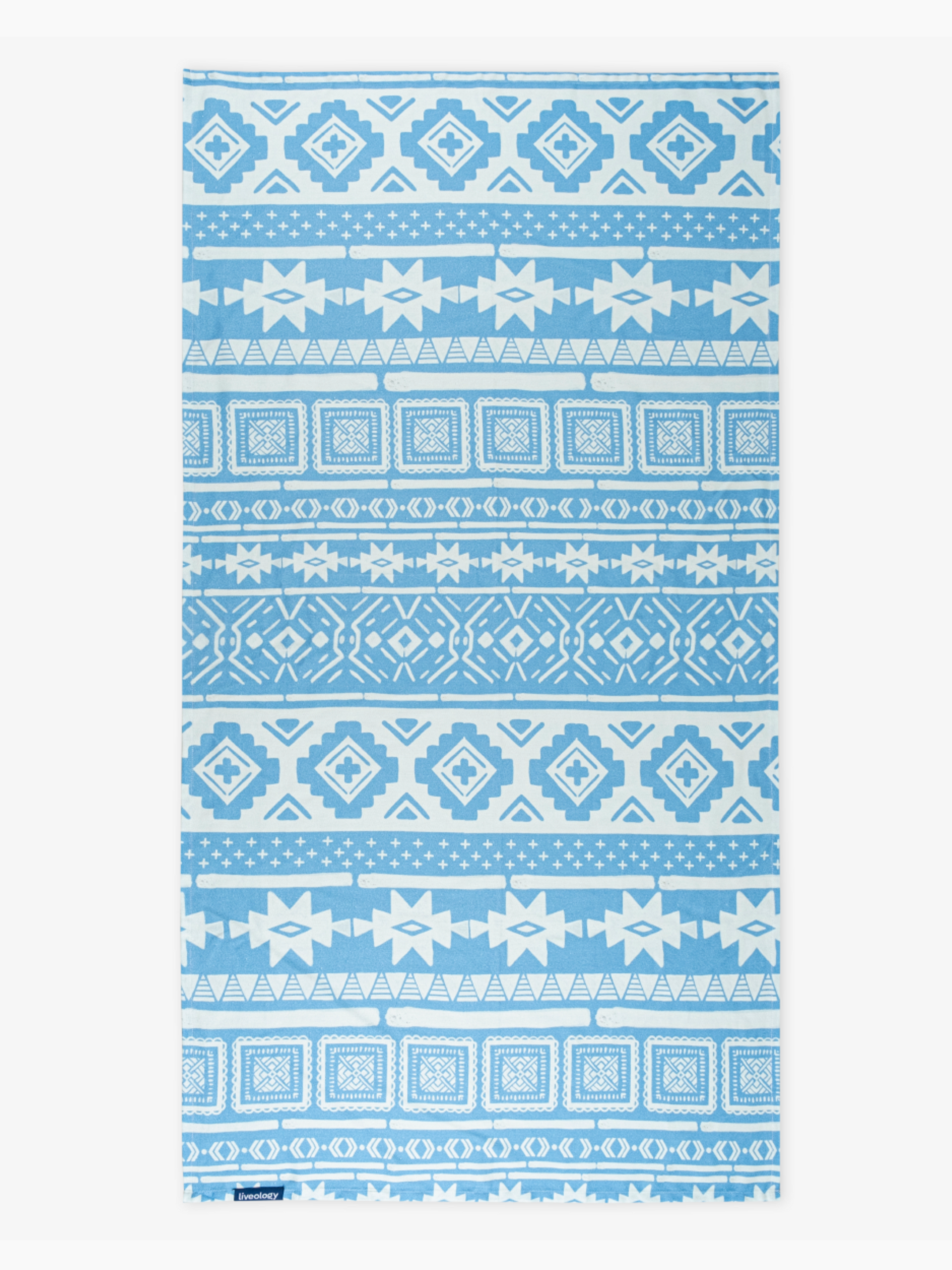 Nomad Periwinkle Blue Printed Beach Towel