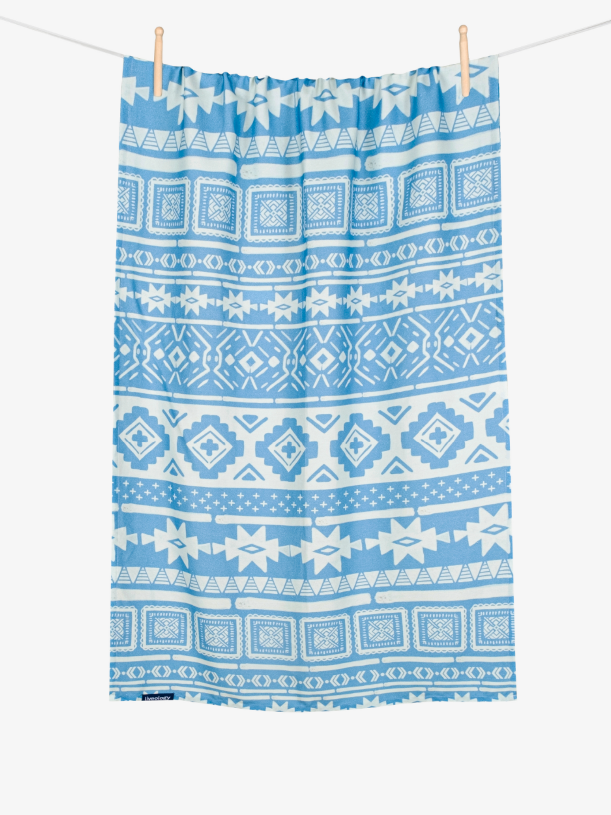 Nomad Periwinkle Blue Printed Beach Towel