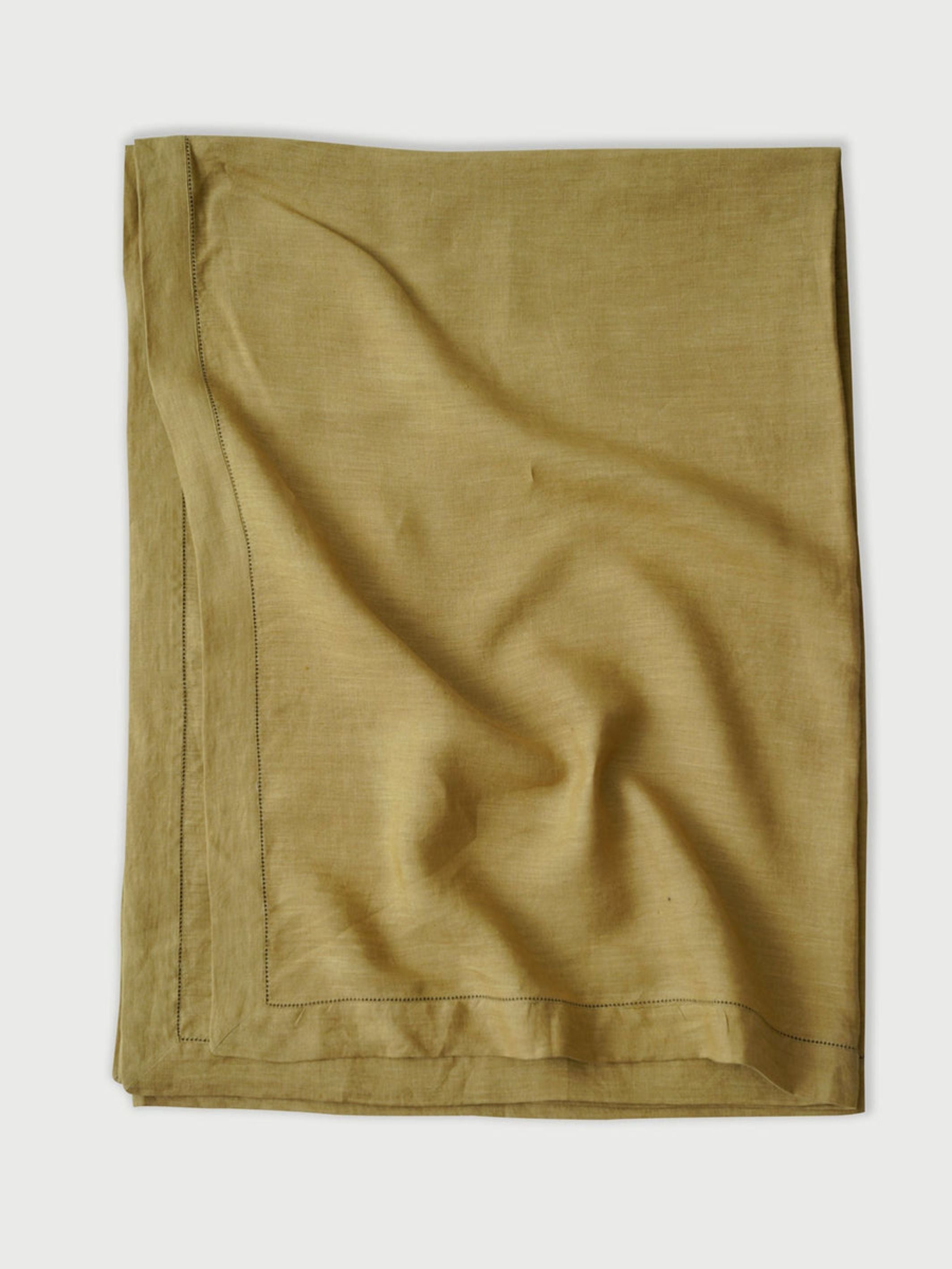 Linen Table Cover - Ochre