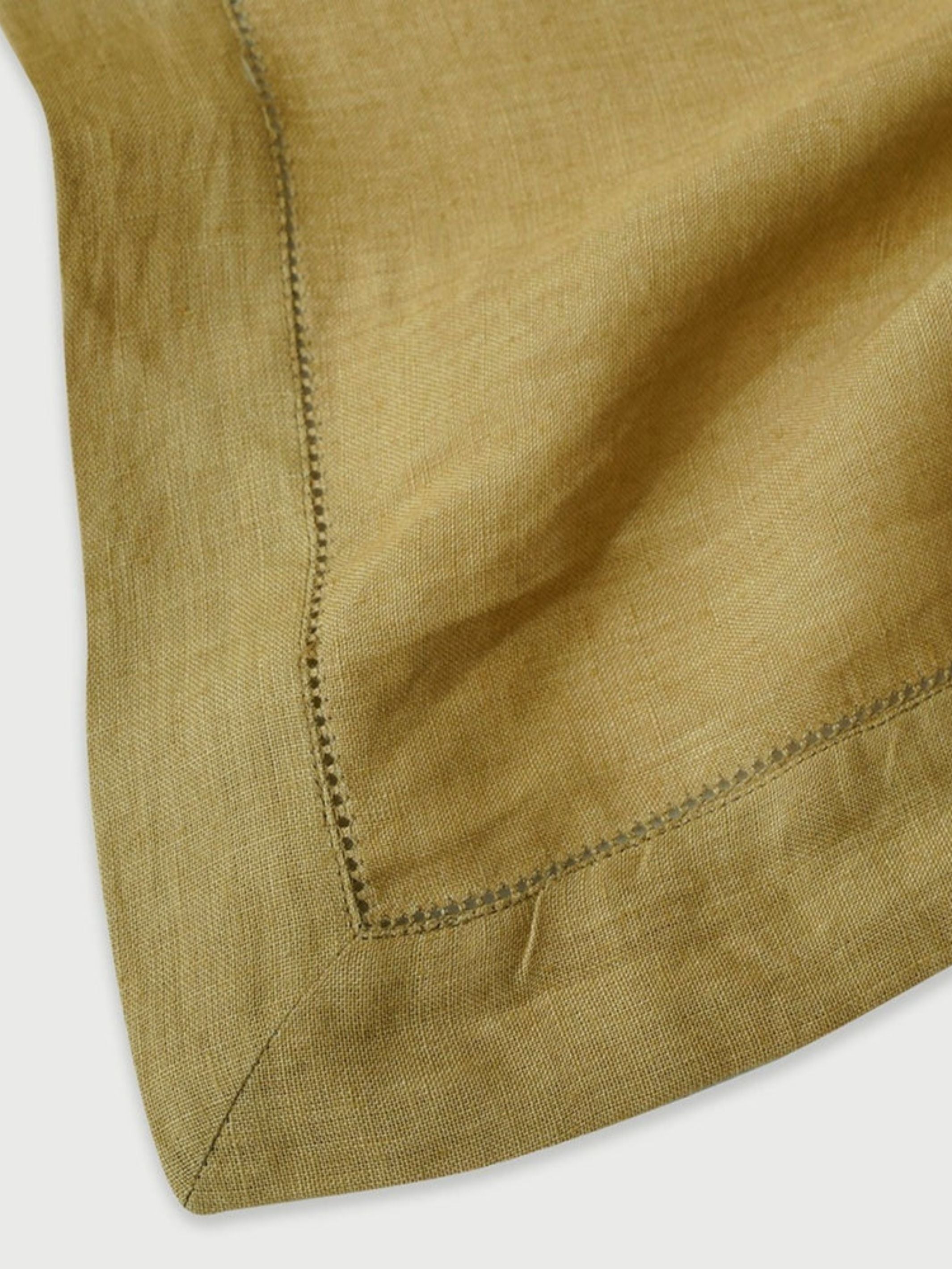 Linen Table Cover - Ochre