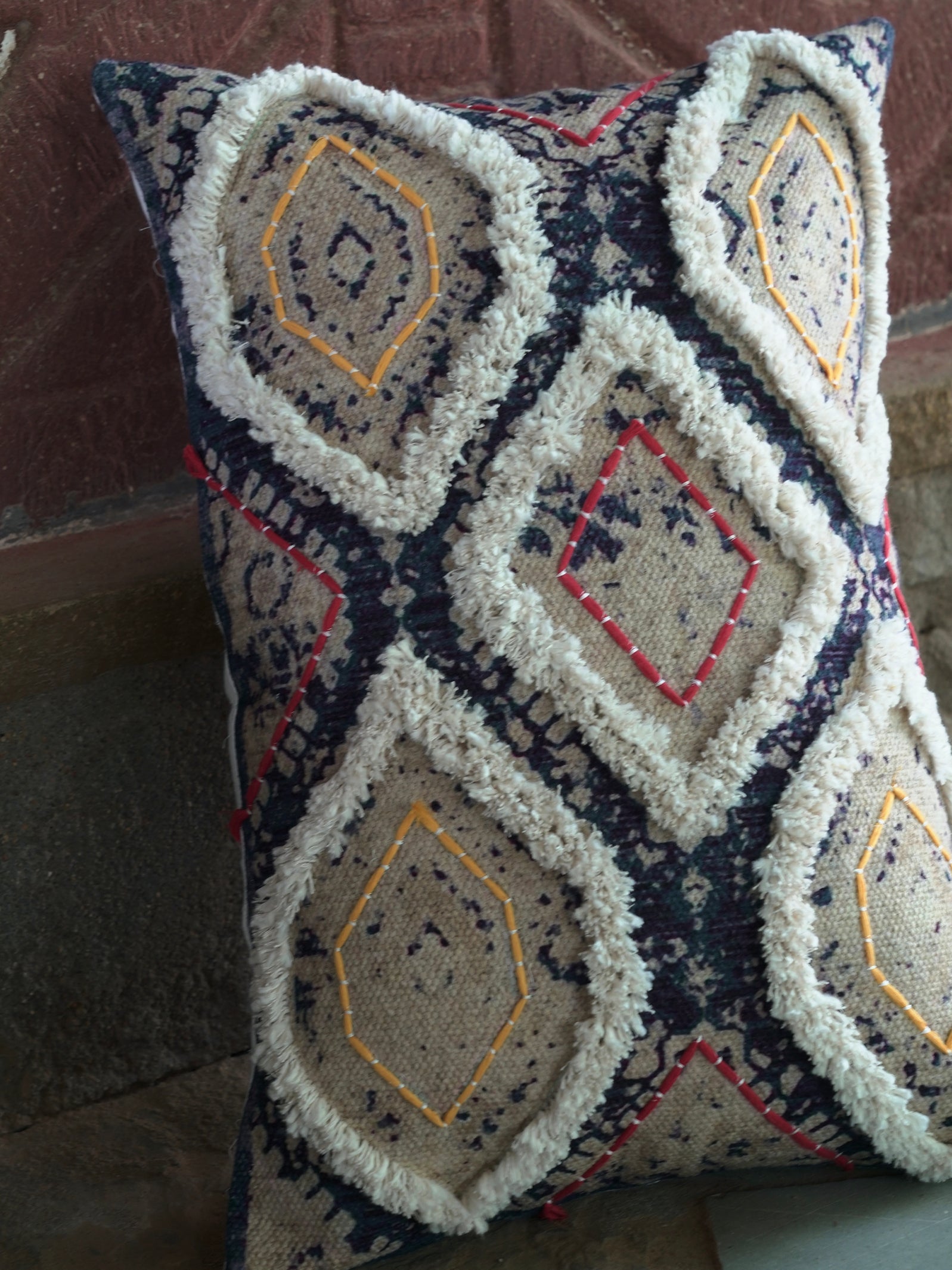 Ofa Embroidered Pillow Cover