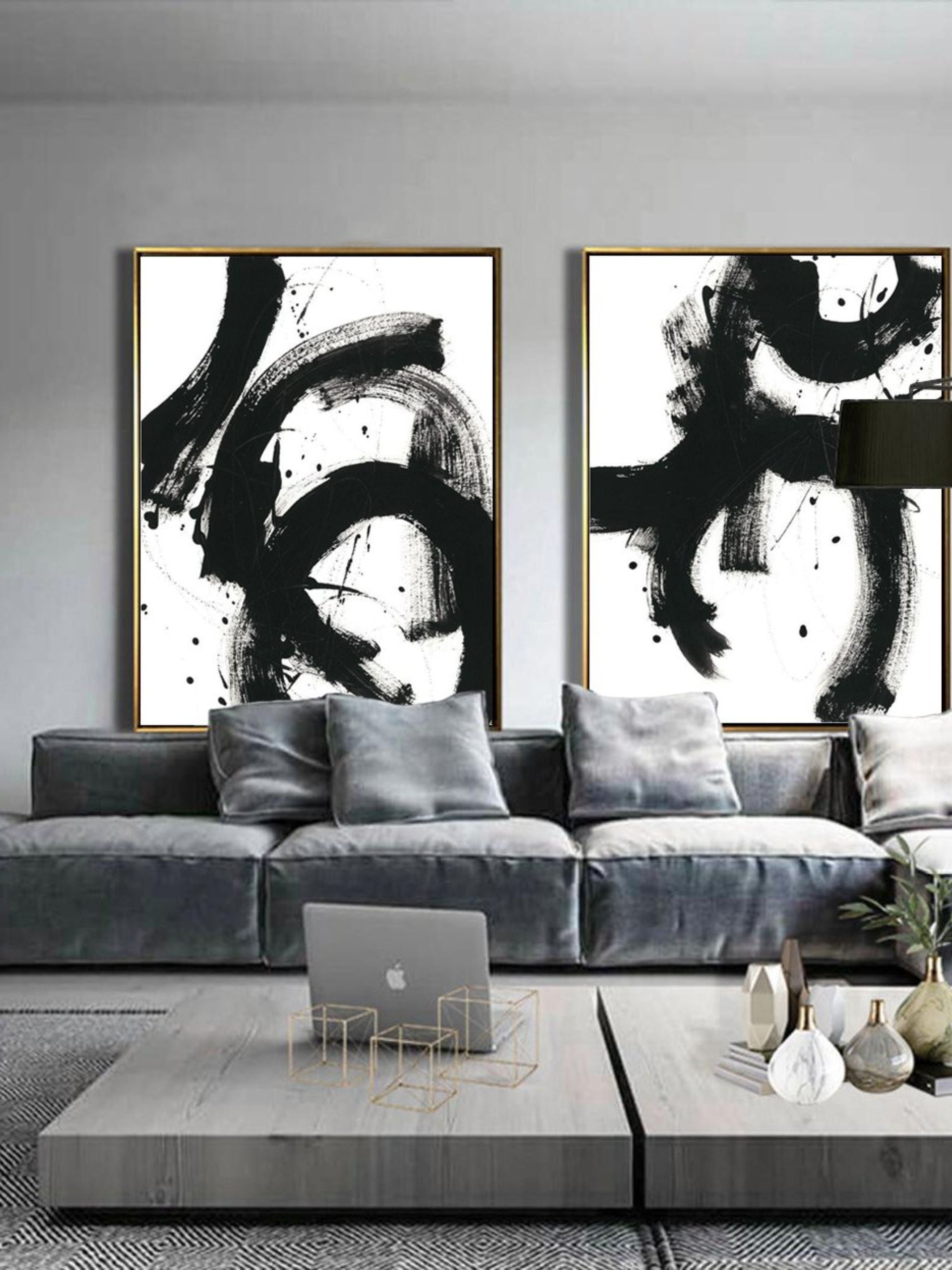 Wall Prints - Onyx Gesture I