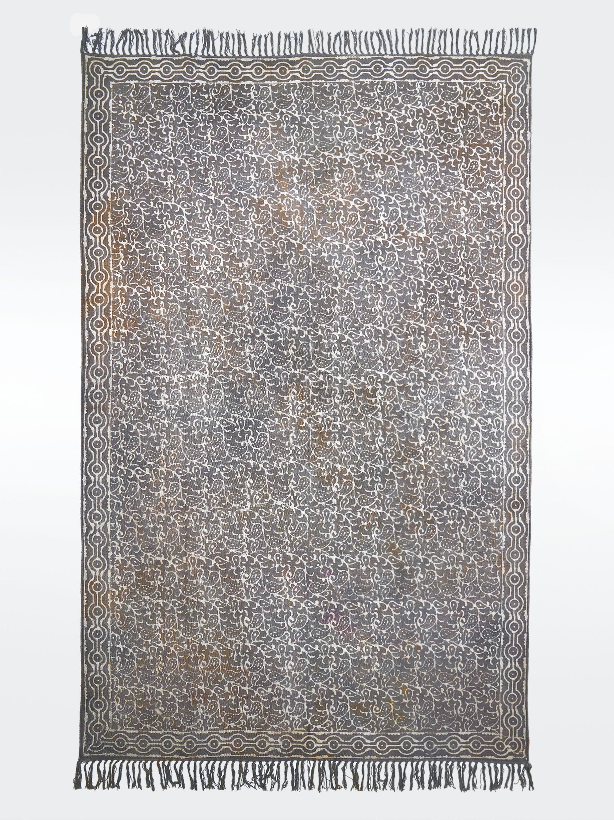 Paisley BlockPrint Cotton Rug