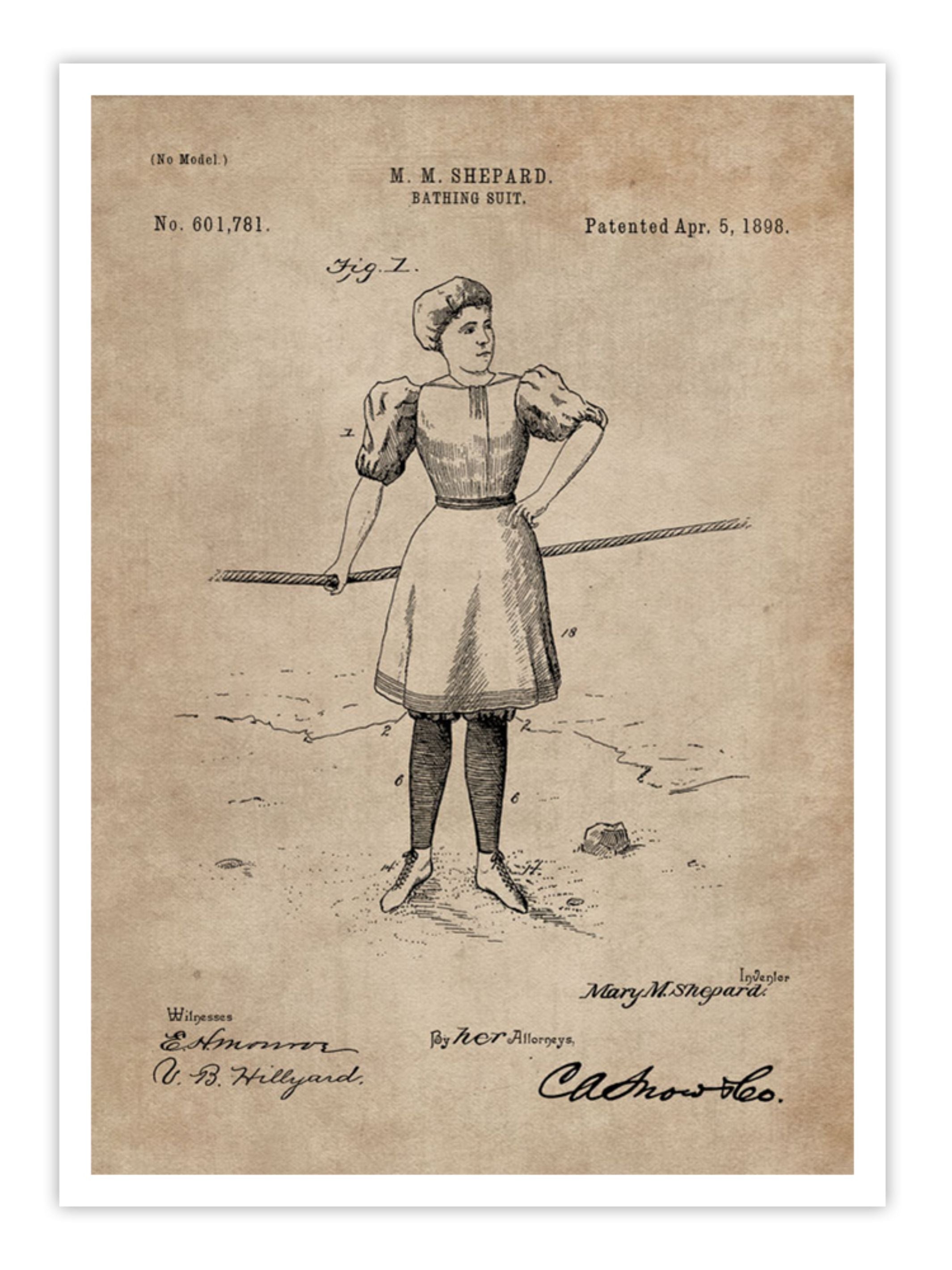 Wall Prints - Patent Document of a Bathing Suit