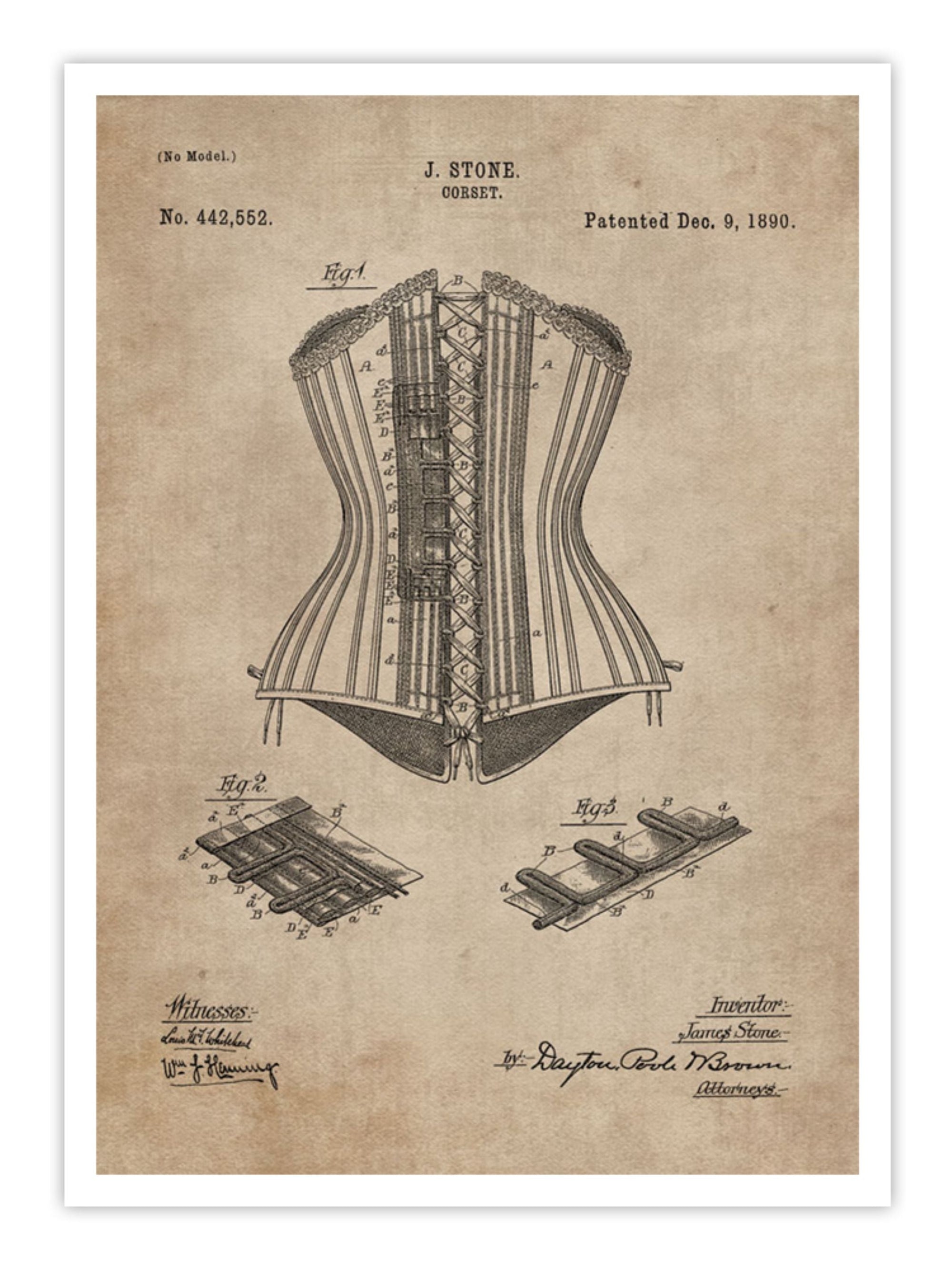 Wall Prints - Patent Document of a Corset