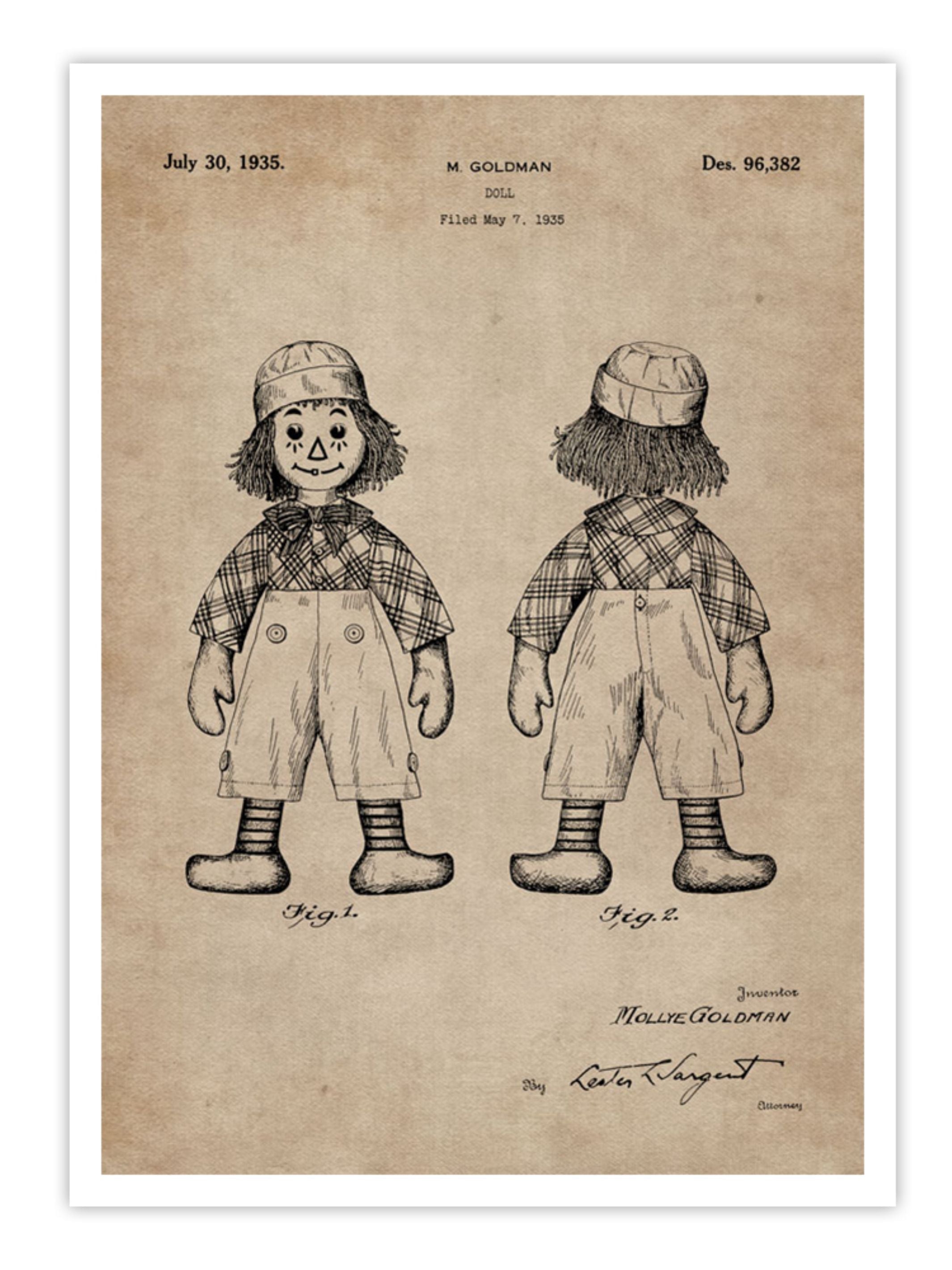Wall Prints - Patent Document of a Doll