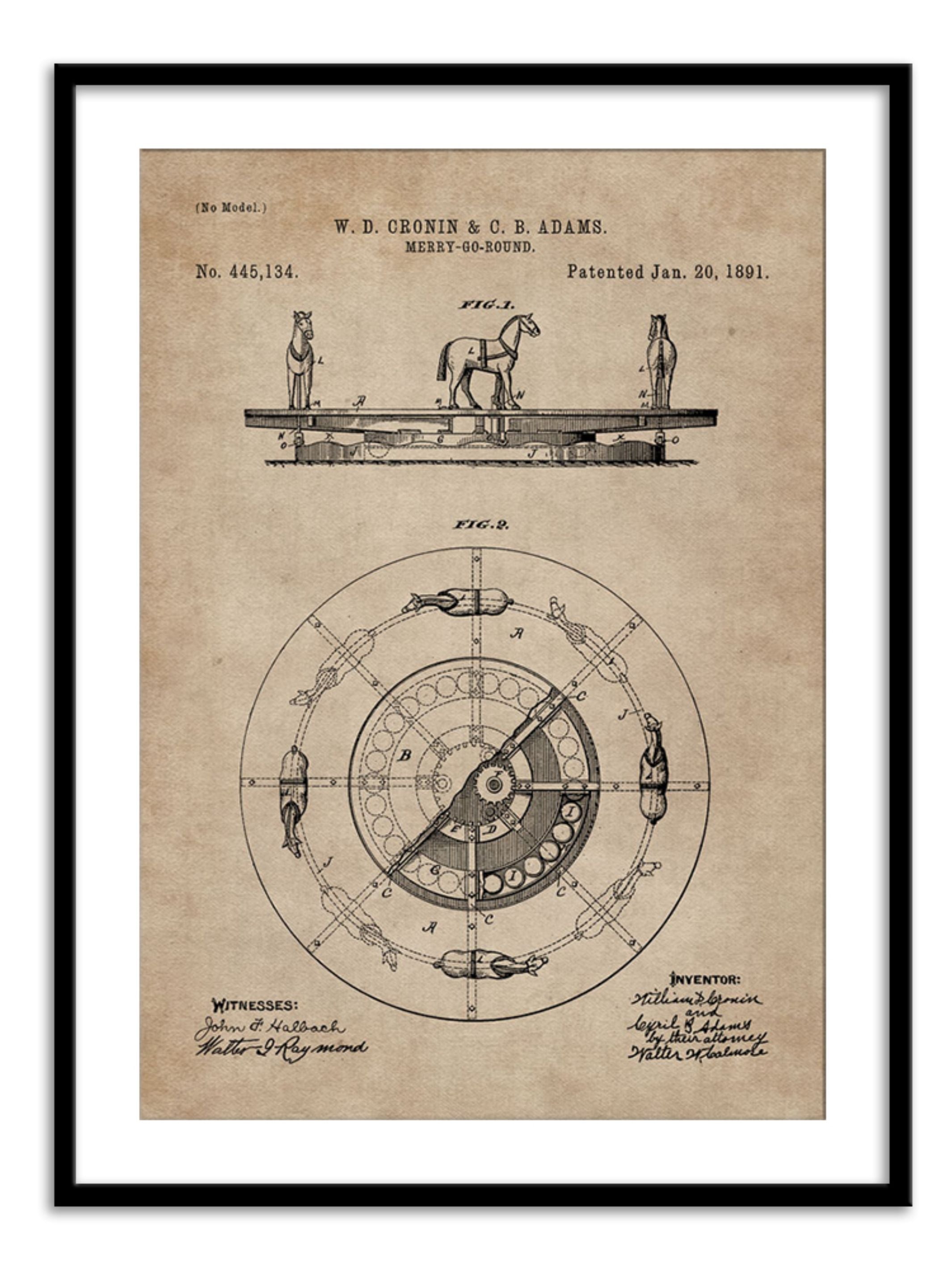 Wall Prints - Patent Document of a Merry-Go-Round