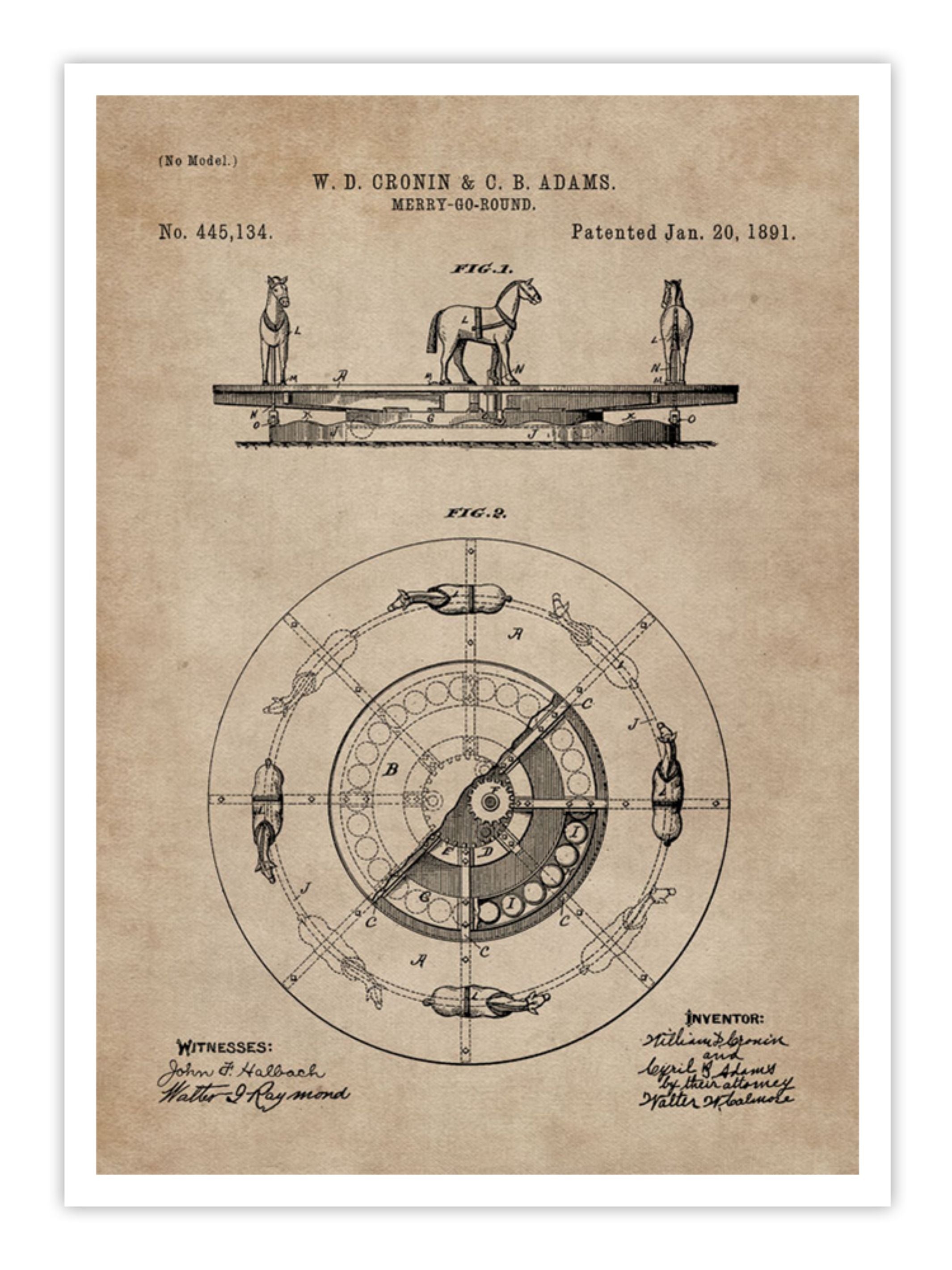 Wall Prints - Patent Document of a Merry-Go-Round