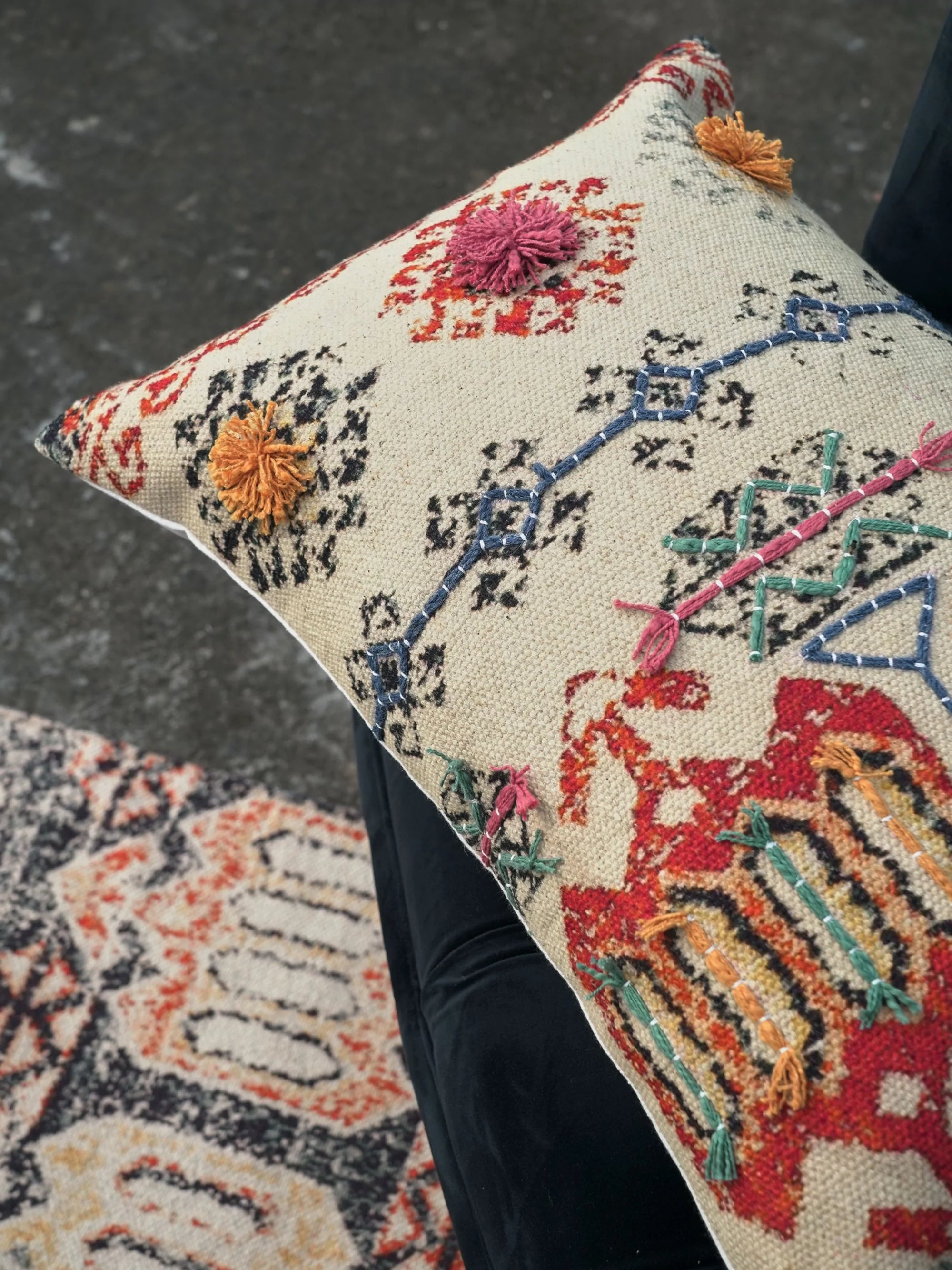 Pillow Cover - Pauk Embroidered