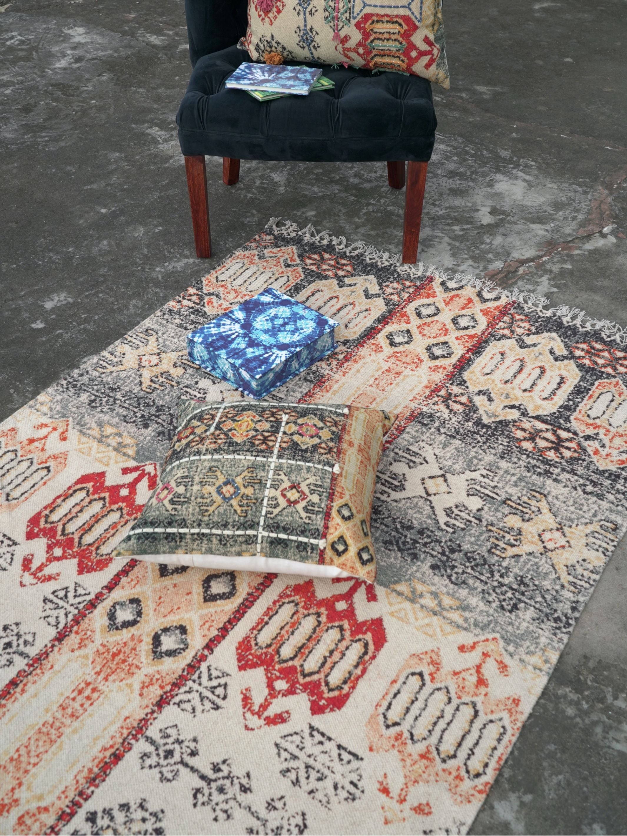 Printed Cotton Rug - Pauk