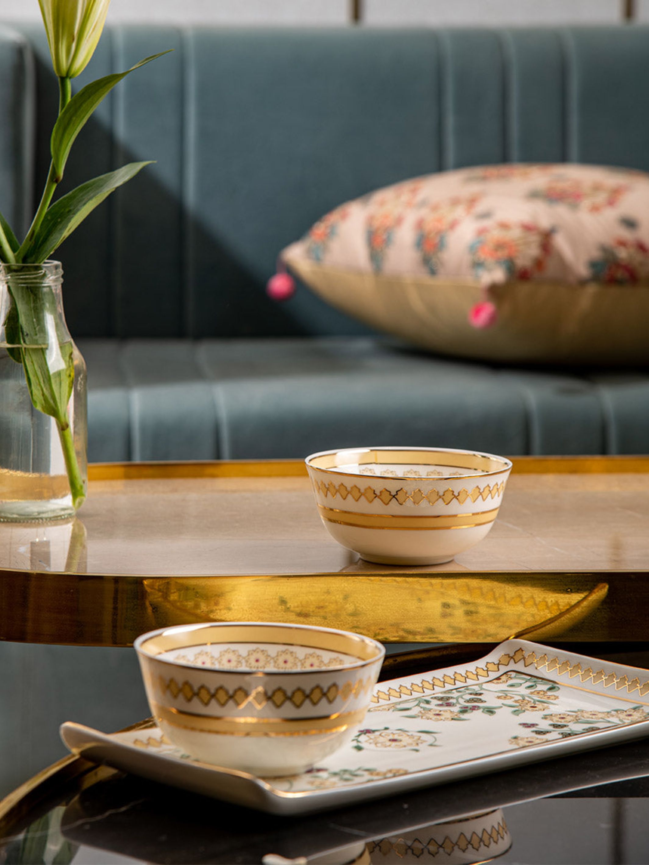 Phul Bari Gift Set - Platter & 2 Bowls