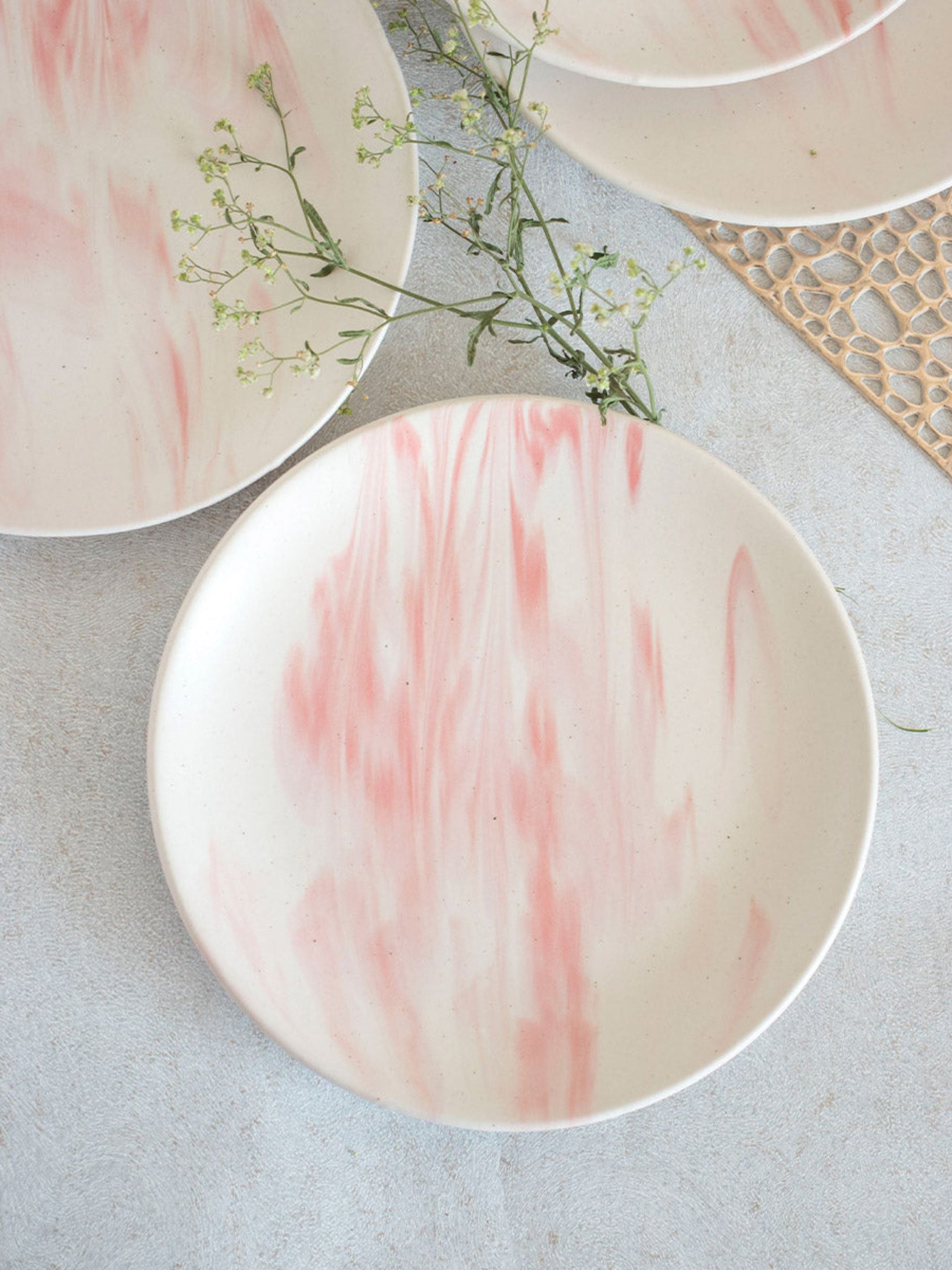 Pink Marble Plate