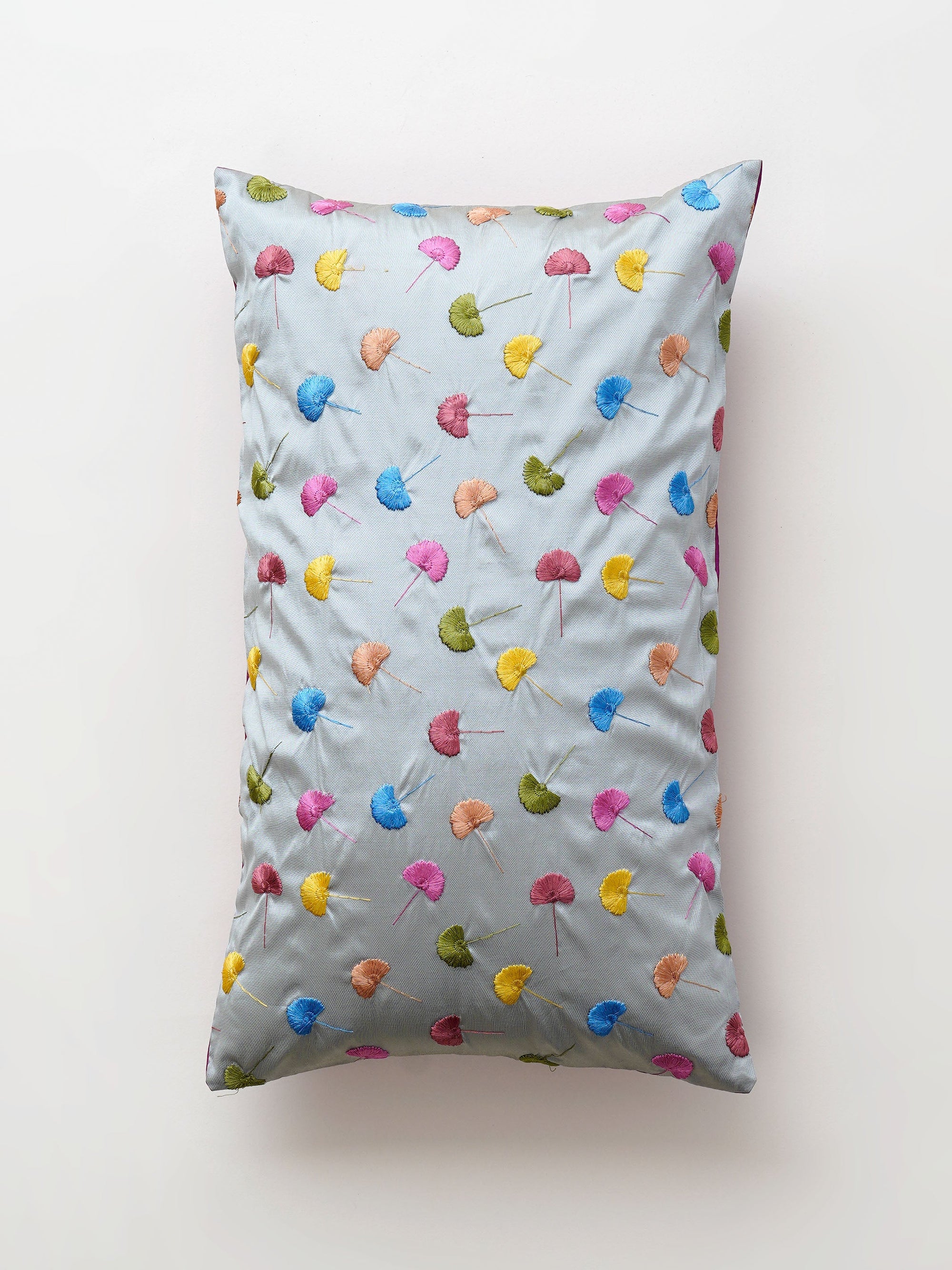 Cushion Cover - Poppy Floral Embroidered